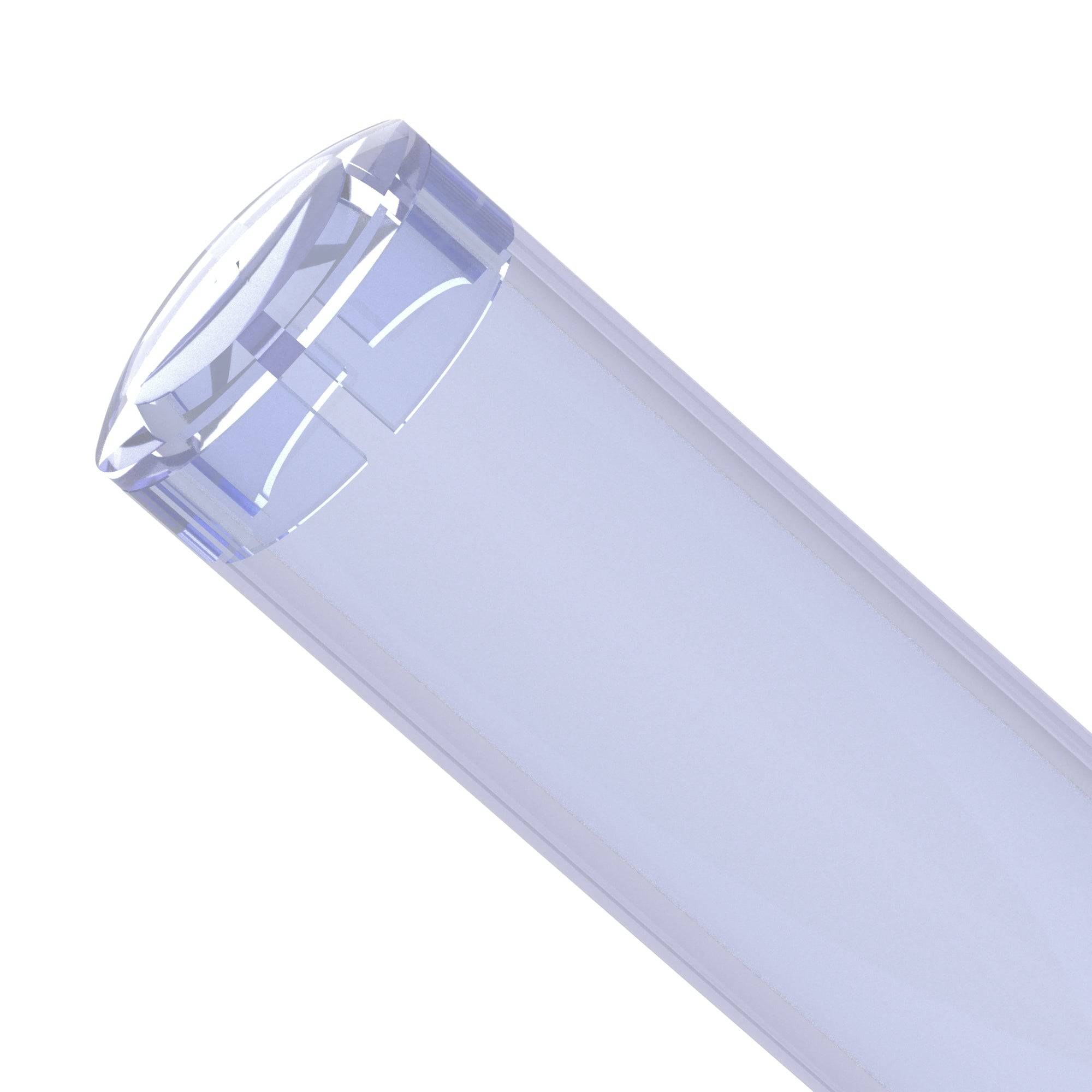 1 in. Internal PVC Dome Cap, Furniture Grade - Clear Dome Cap - FORMUFIT