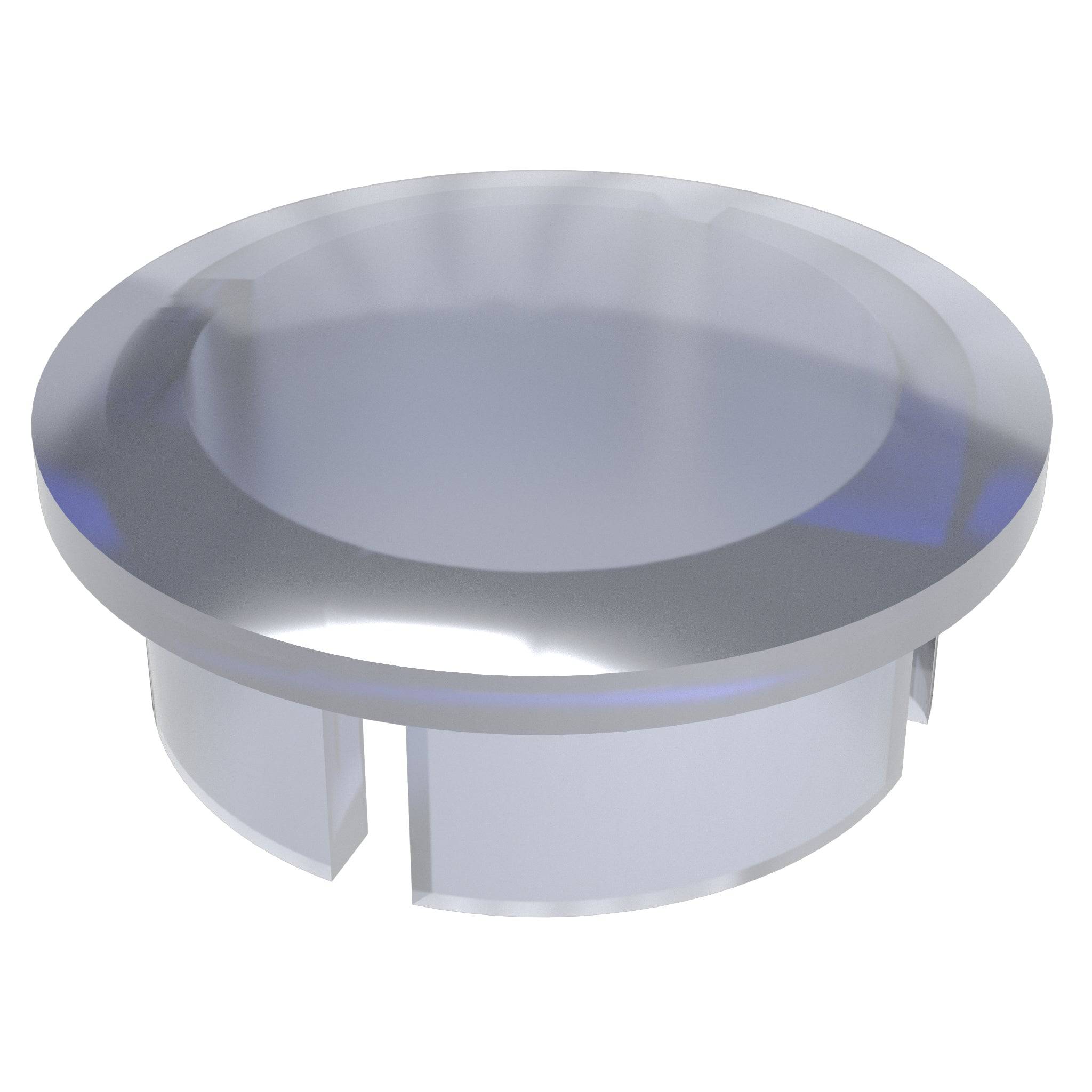 1 in. Internal PVC Dome Cap, Furniture Grade - Clear Dome Cap - FORMUFIT