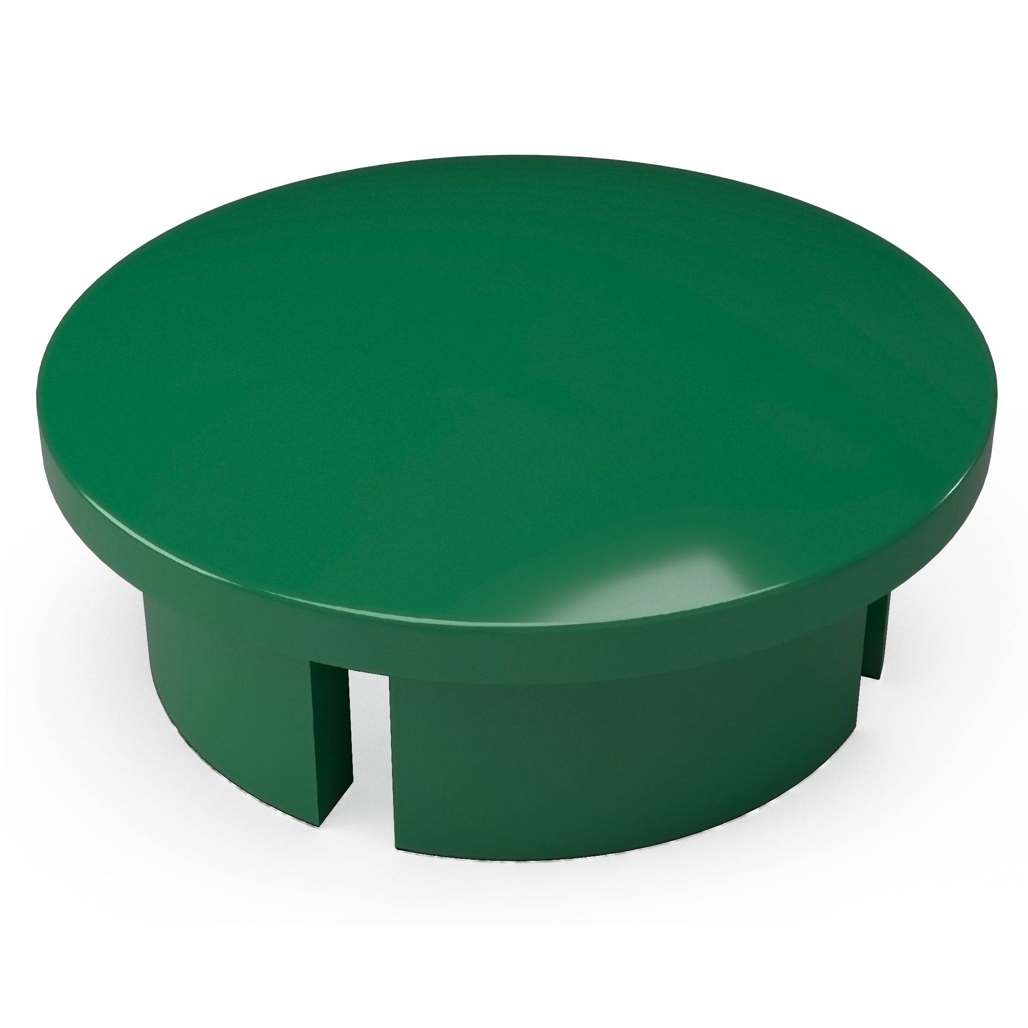 1 in. Internal PVC Dome Cap, Furniture Grade - Green Dome Cap - FORMUFIT