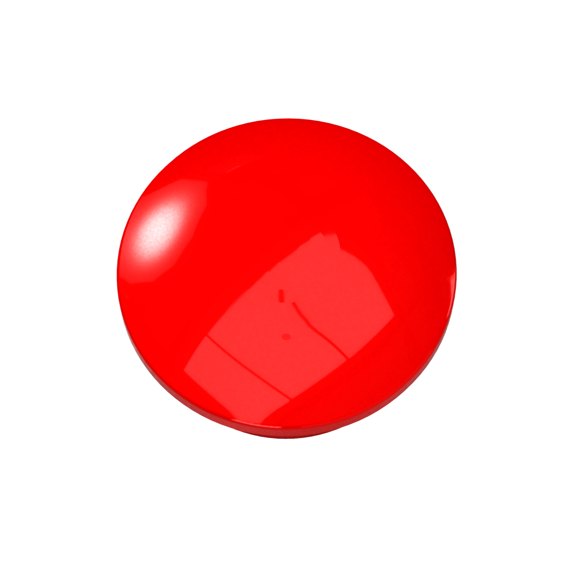 1 in. Internal Furniture Grade PVC Dome Cap - Red - FORMUFIT