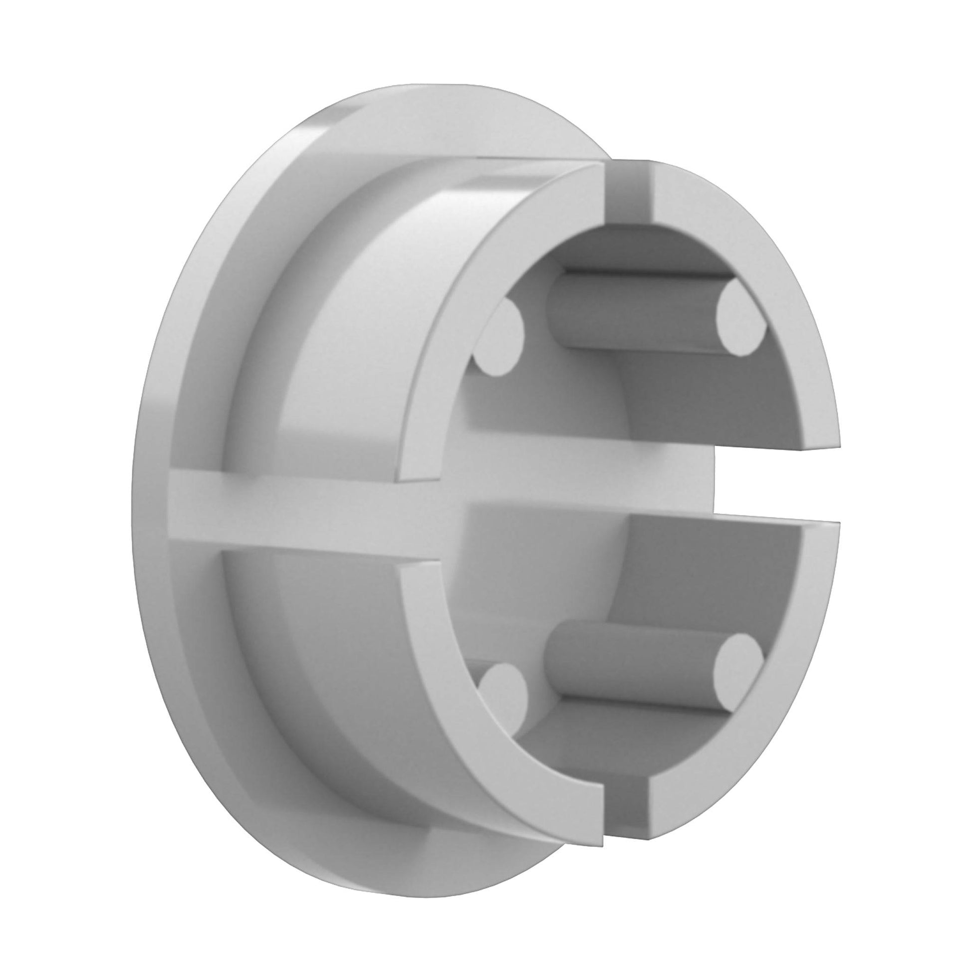 2 in. Internal PVC Dome Cap, Furniture Grade - Gray Dome Cap - FORMUFIT