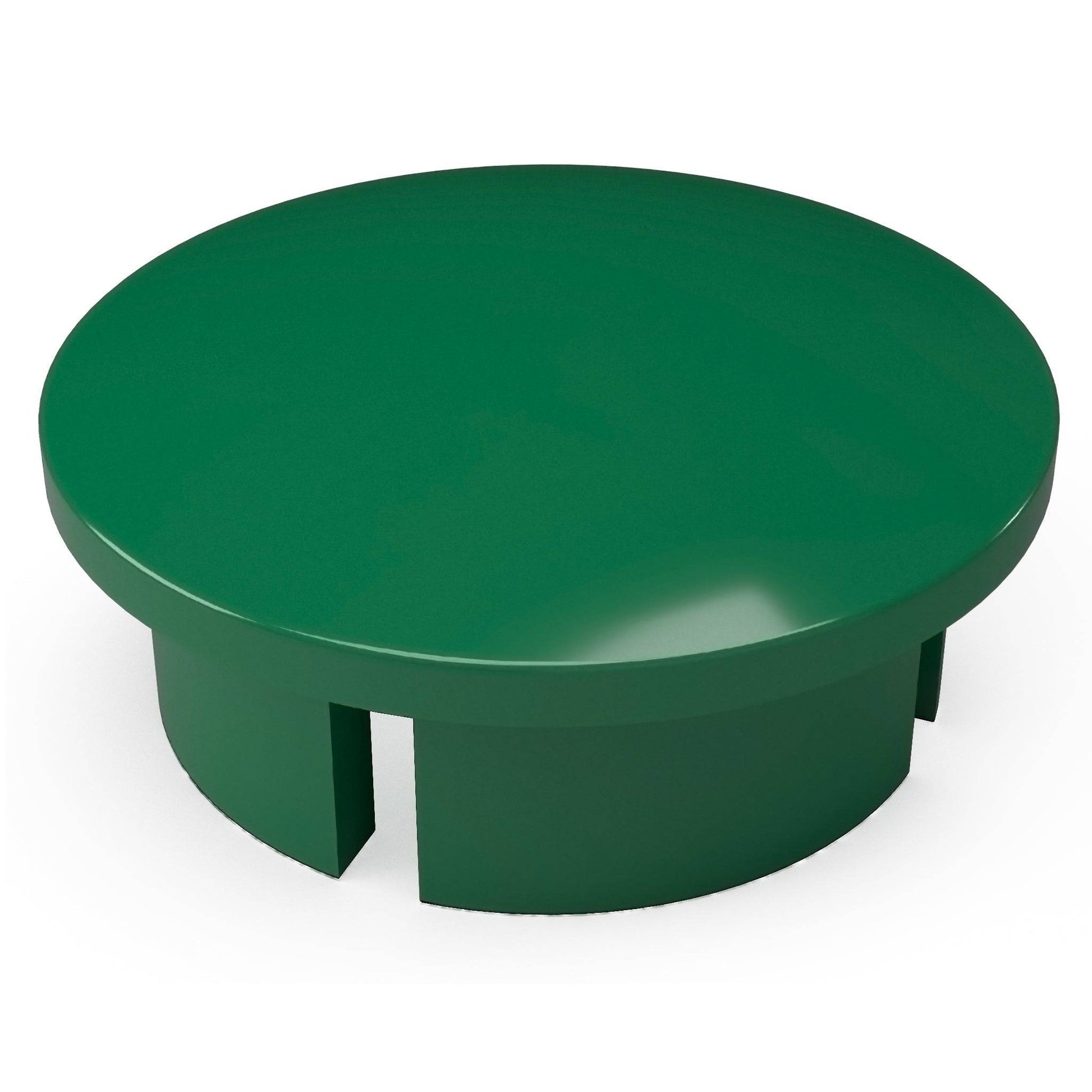 2 in. Internal PVC Dome Cap, Furniture Grade - Green Dome Cap - FORMUFIT