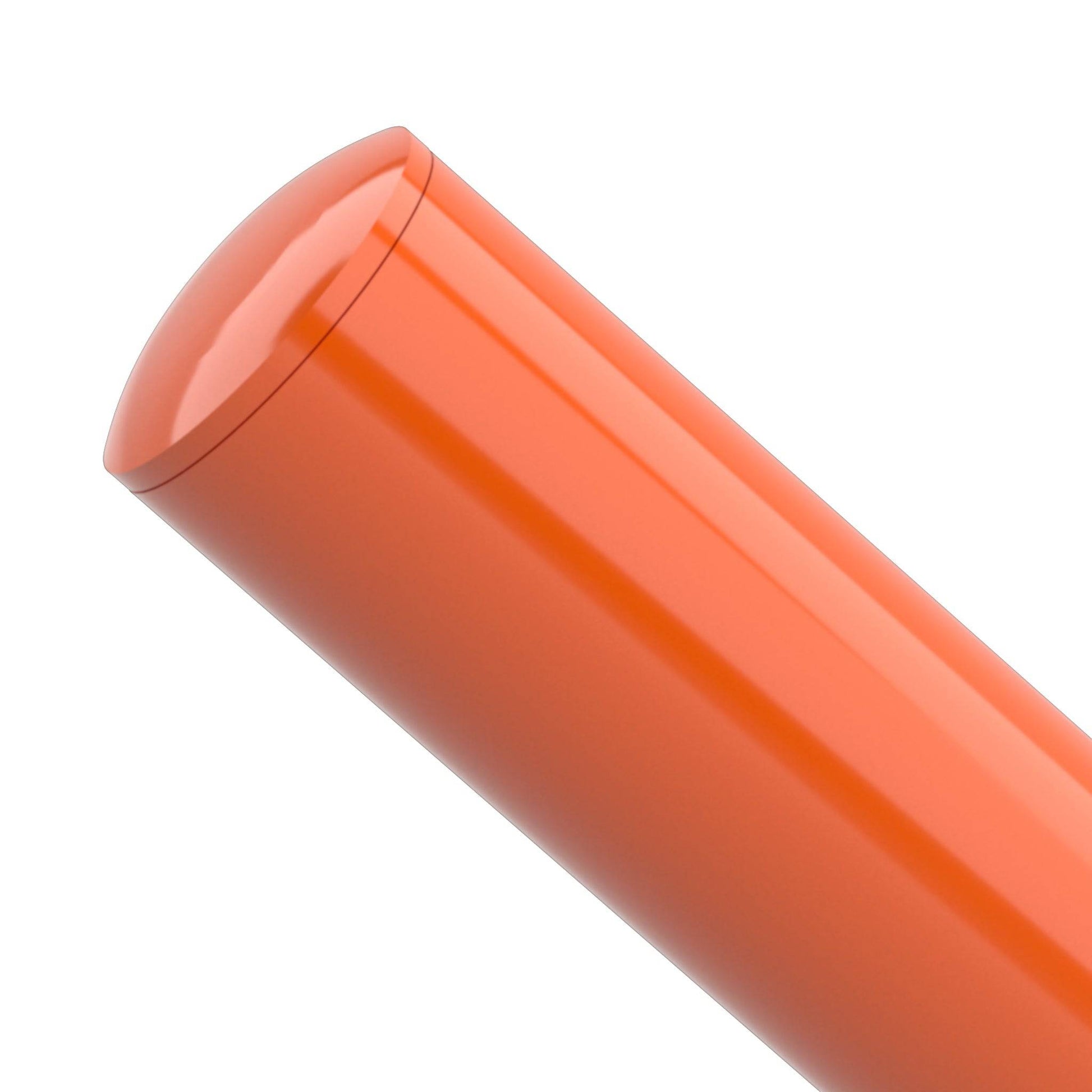 2 in. Internal PVC Dome Cap, Furniture Grade - Orange Dome Cap - FORMUFIT