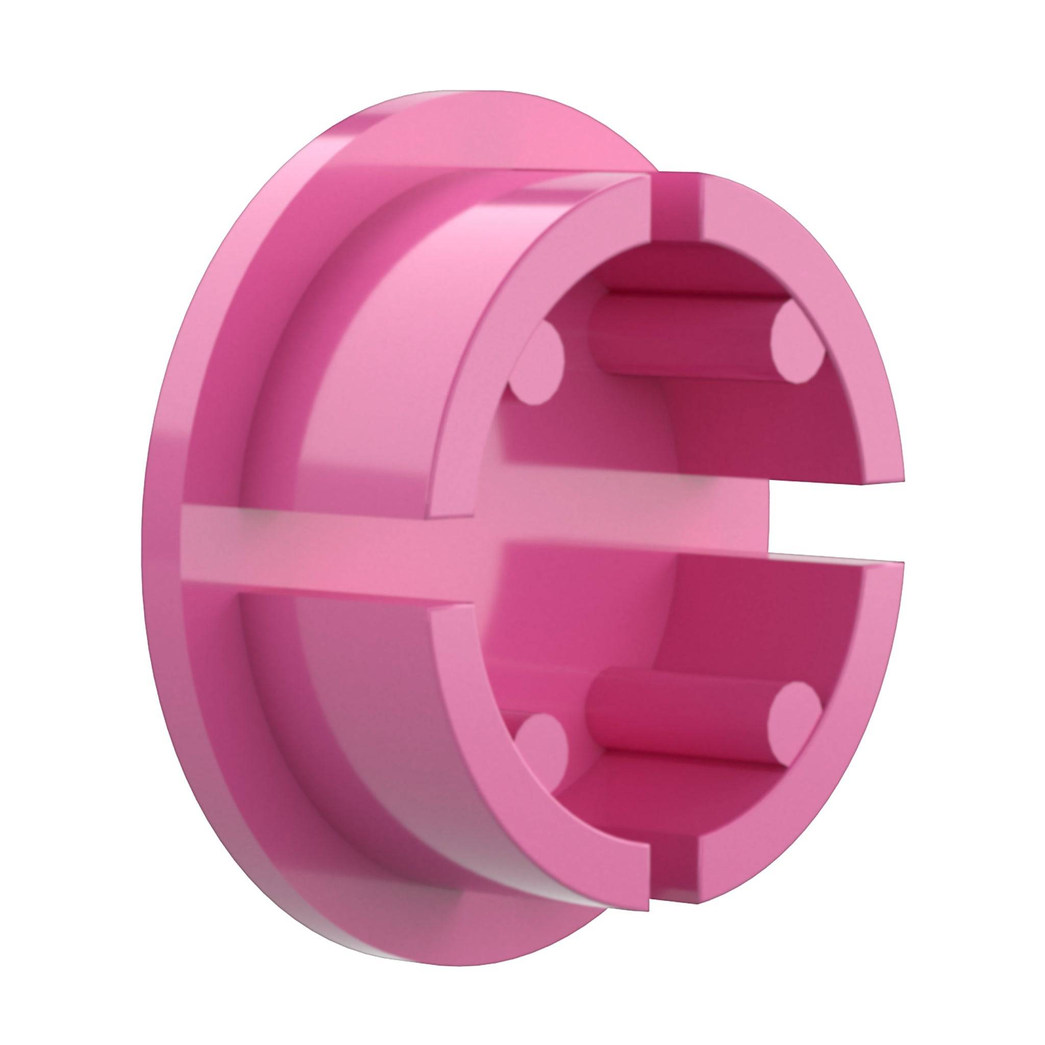 2 in. Internal PVC Dome Cap, Furniture Grade - Pink Dome Cap - FORMUFIT