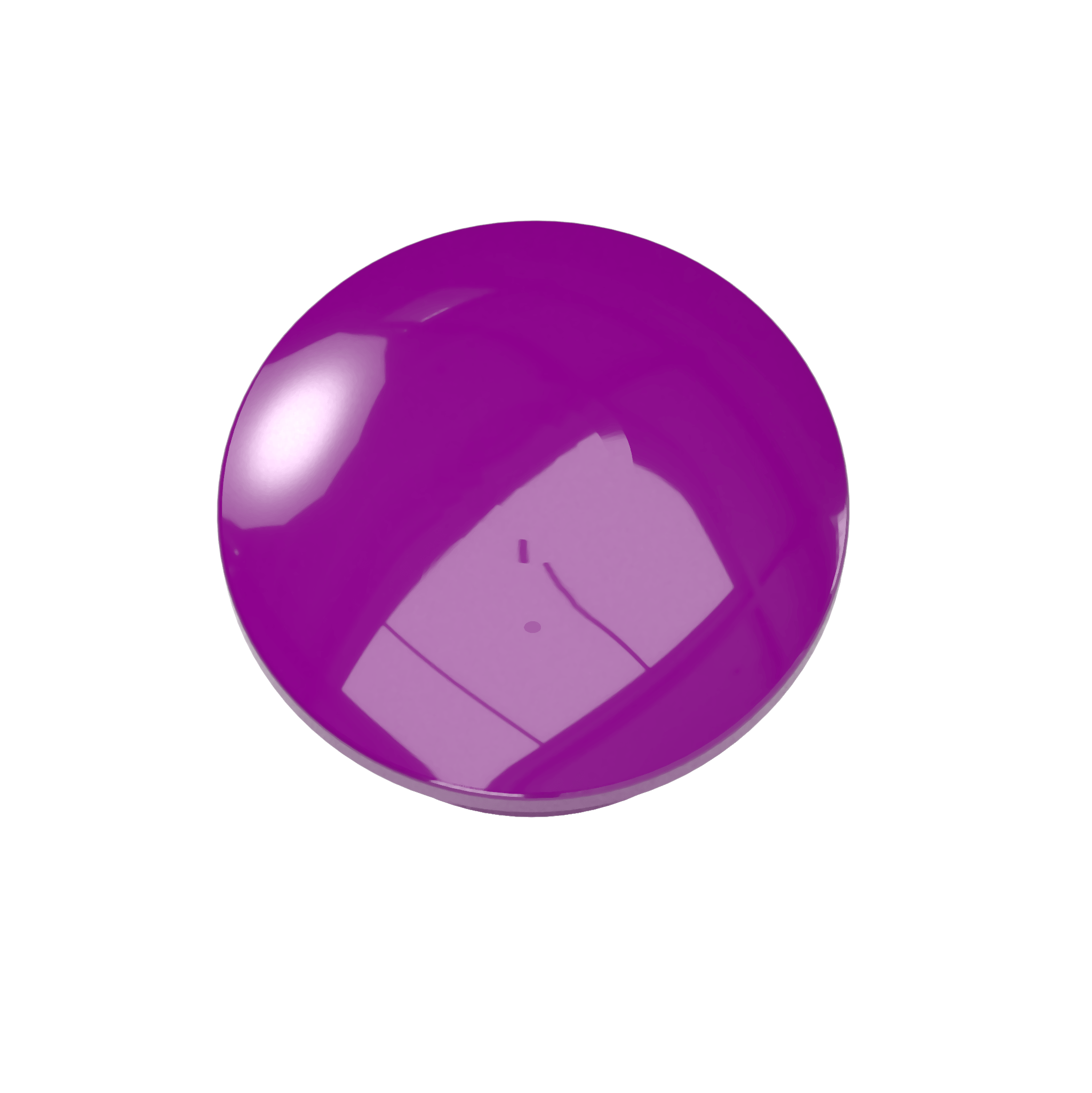 2 in. Internal PVC Dome Cap, Furniture Grade - Purple Dome Cap - FORMUFIT