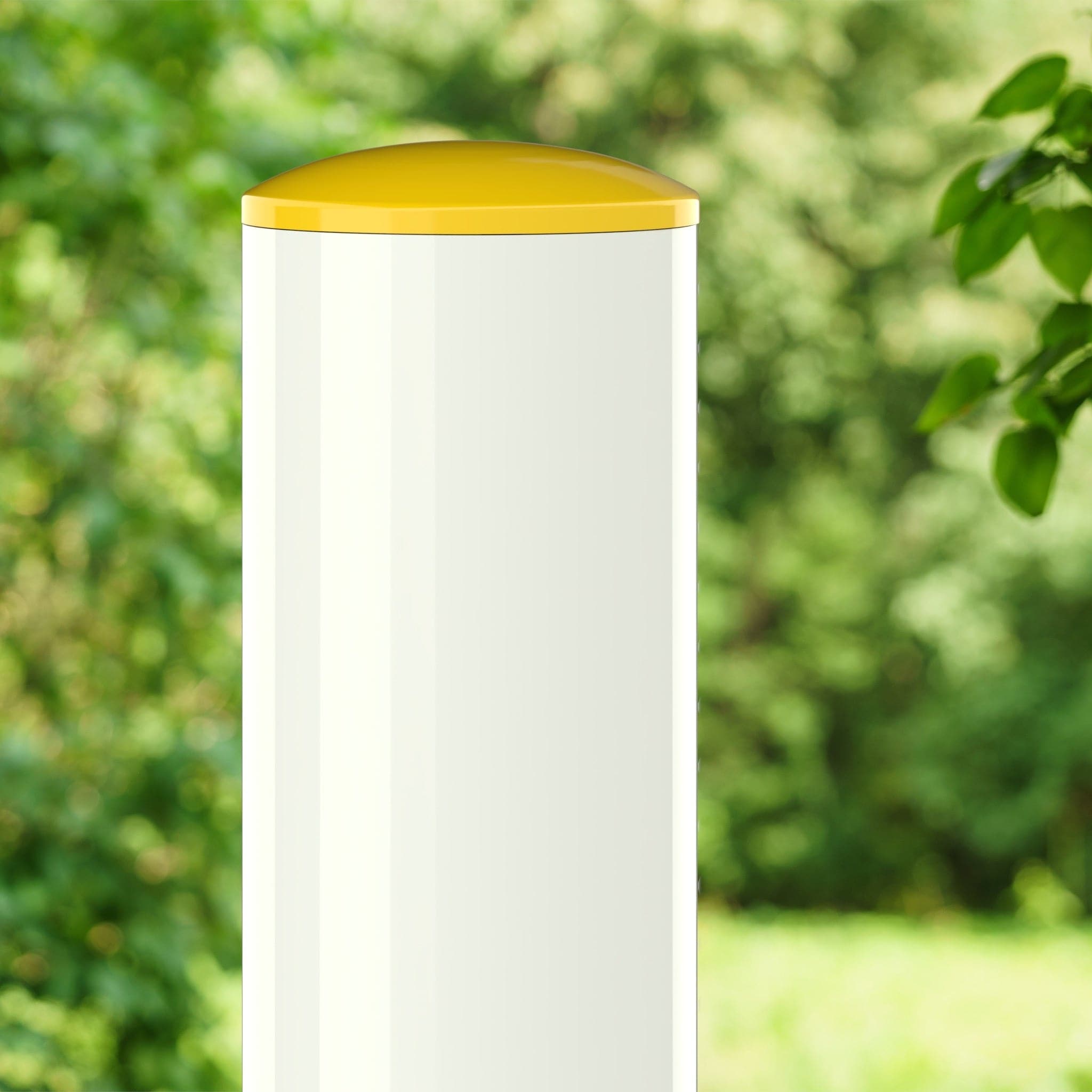3/4 in. Internal PVC Dome Cap, Furniture Grade - Yellow Dome Cap - FORMUFIT