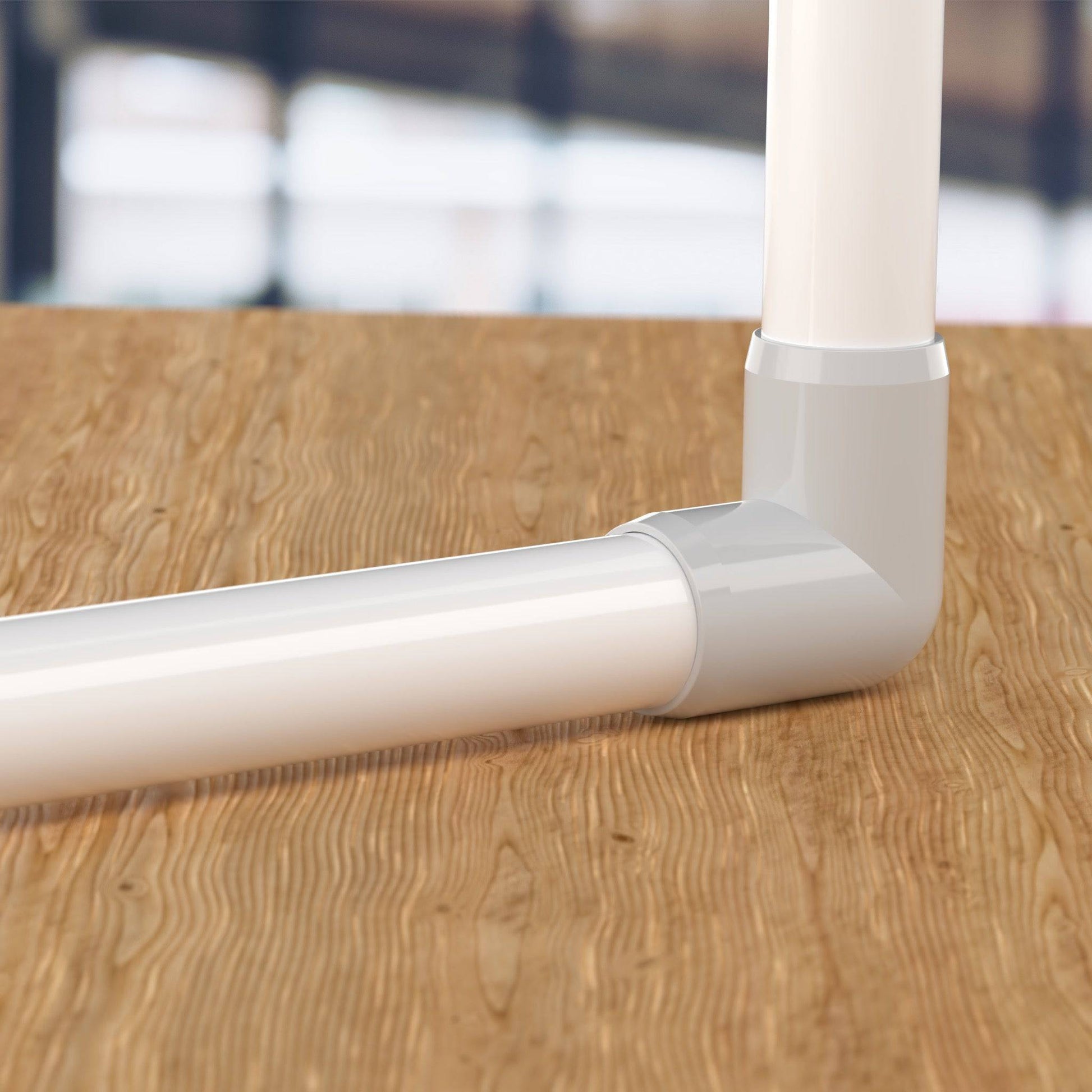 1-1/4 in. 90 Degree PVC Elbow Fitting, Furniture Grade - Gray Ell Fitting - FORMUFIT