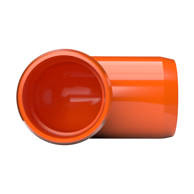 Load image into Gallery viewer, 1-1/4 in. 90 Degree Furniture Grade PVC Elbow Fitting - Orange - FORMUFIT
