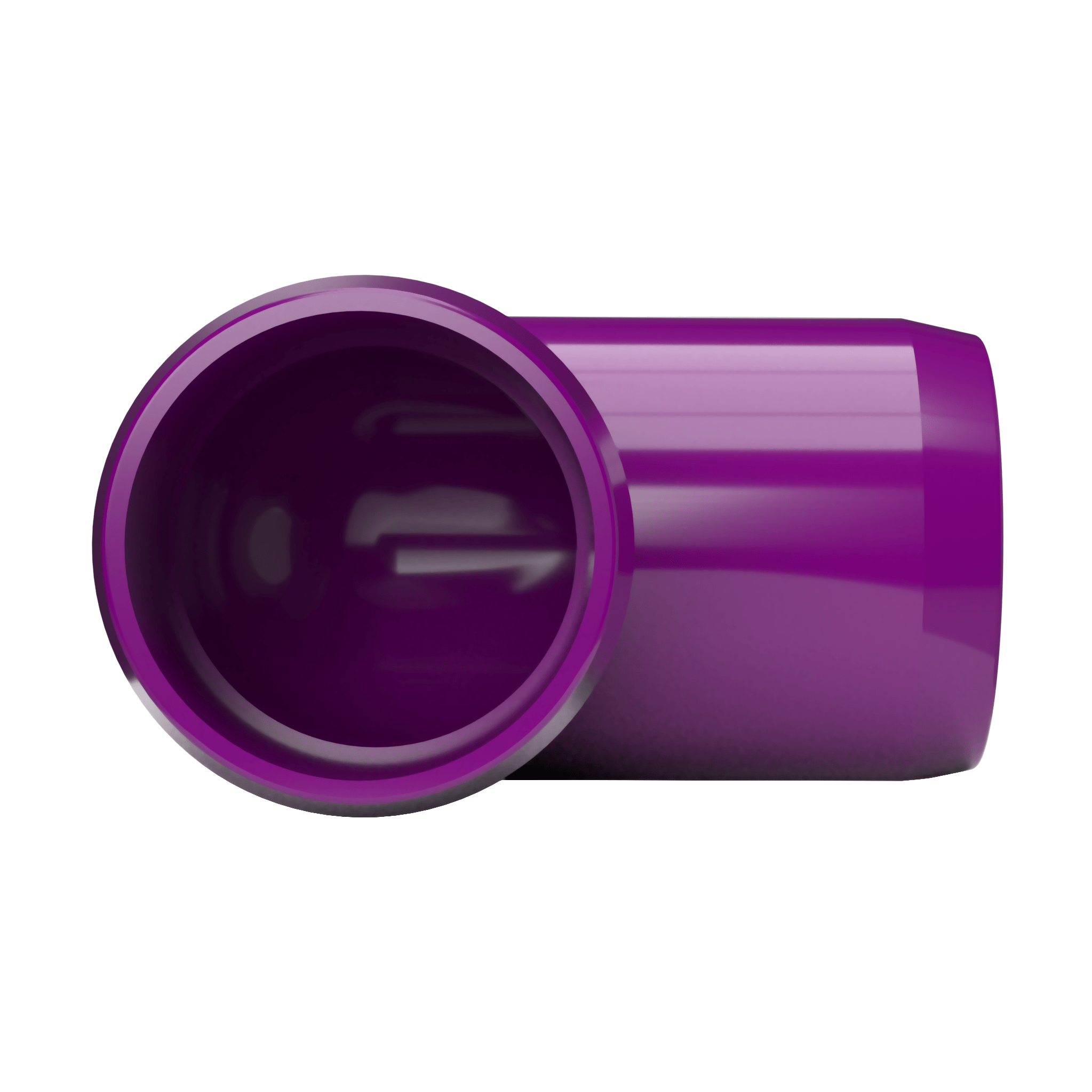 1/2 in. 90 Degree PVC Elbow Fitting, Furniture Grade - Purple Ell Fitting - FORMUFIT