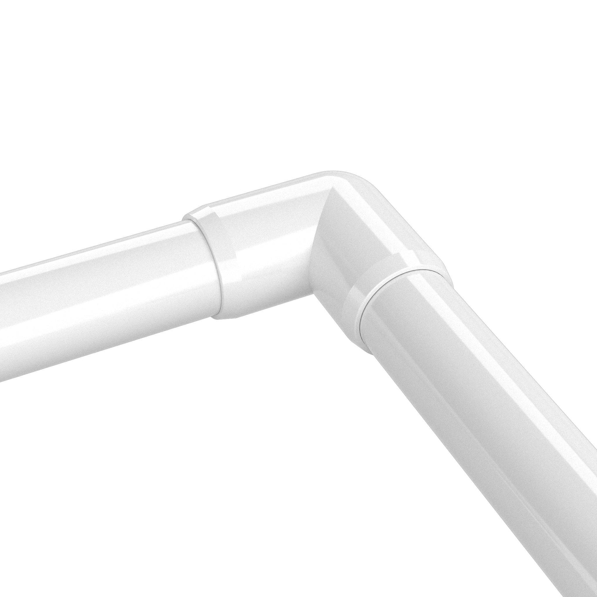 3/4 in. 90 Degree PVC Elbow Fitting, Furniture Grade - White Ell Fitting - FORMUFIT