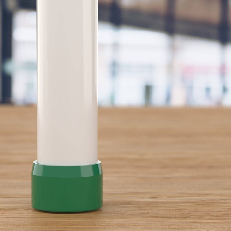 Load image into Gallery viewer, 1-1/2 in. External Flat Furniture Grade PVC End Cap - Green - FORMUFIT