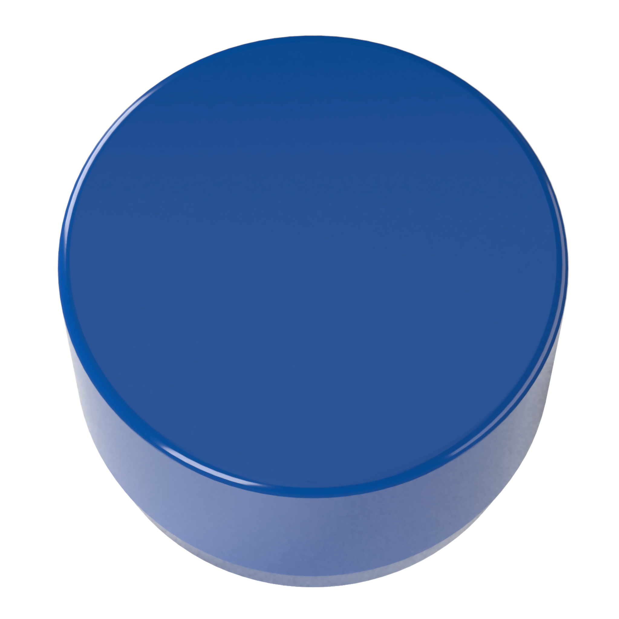 1-1/4 in. External Flat PVC End Cap, Furniture Grade - Blue External Cap - FORMUFIT