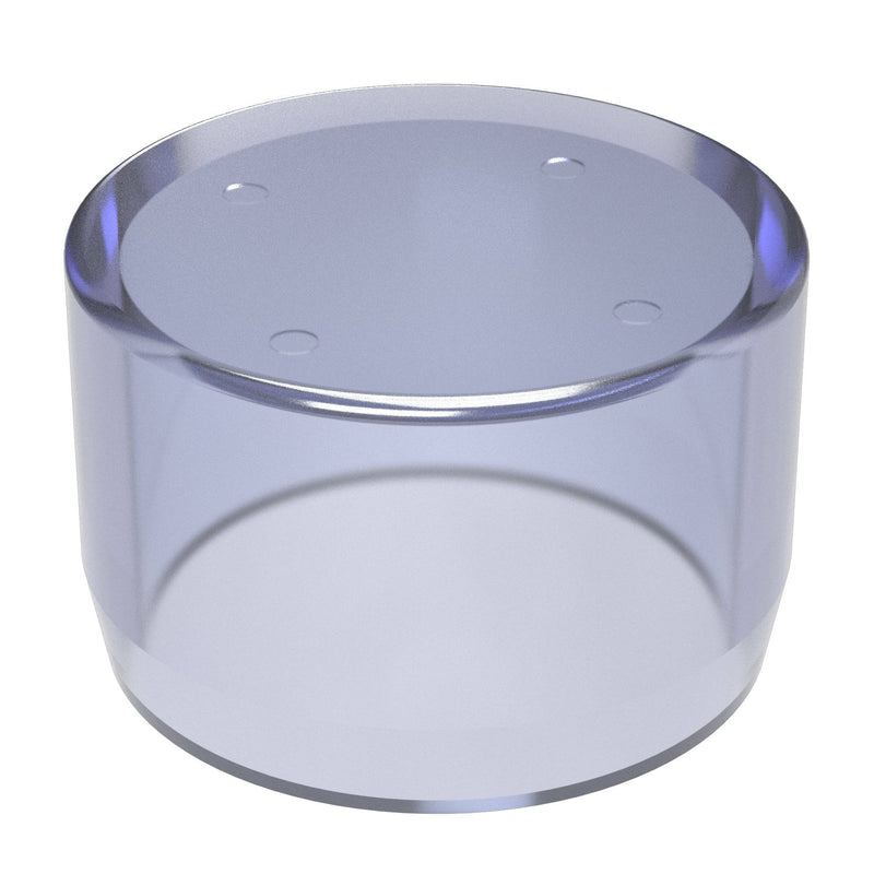 Load image into Gallery viewer, 1/2 in. External Flat Furniture Grade PVC End Cap - Clear - FORMUFIT
