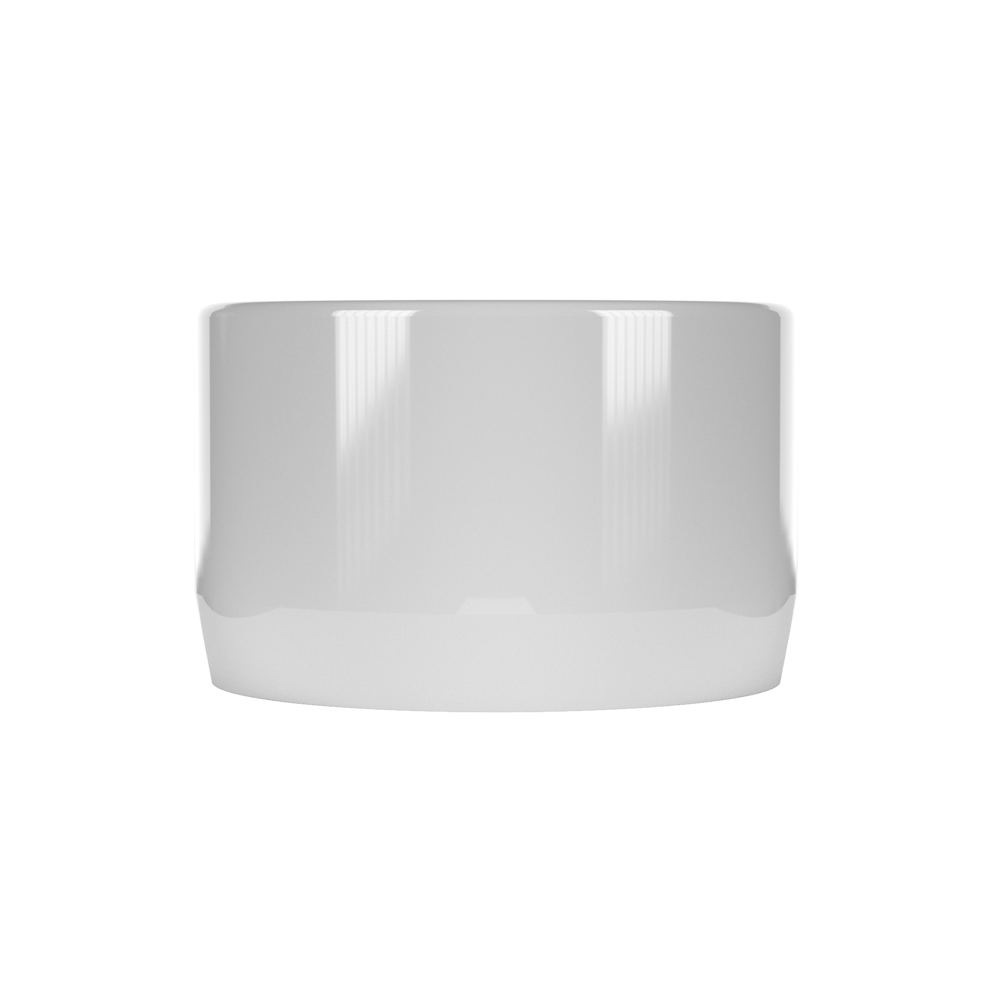 1/2 in. External Flat Furniture Grade PVC End Cap - Gray - FORMUFIT