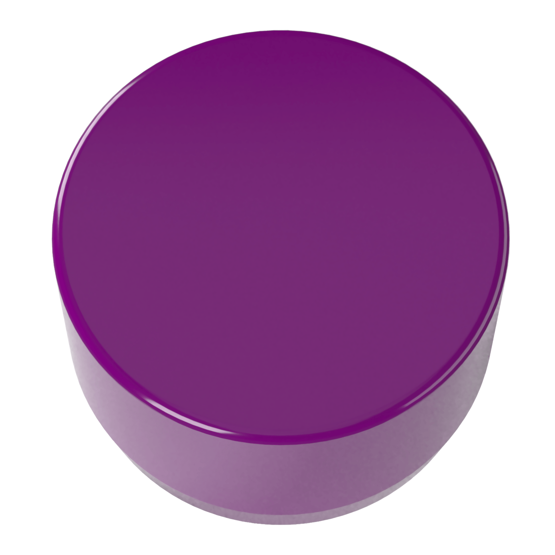 1/2 in. External Flat Furniture Grade PVC End Cap - Purple - FORMUFIT