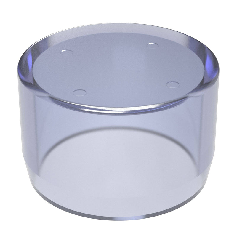 Load image into Gallery viewer, 1 in. External Flat Furniture Grade PVC End Cap - Clear - FORMUFIT
