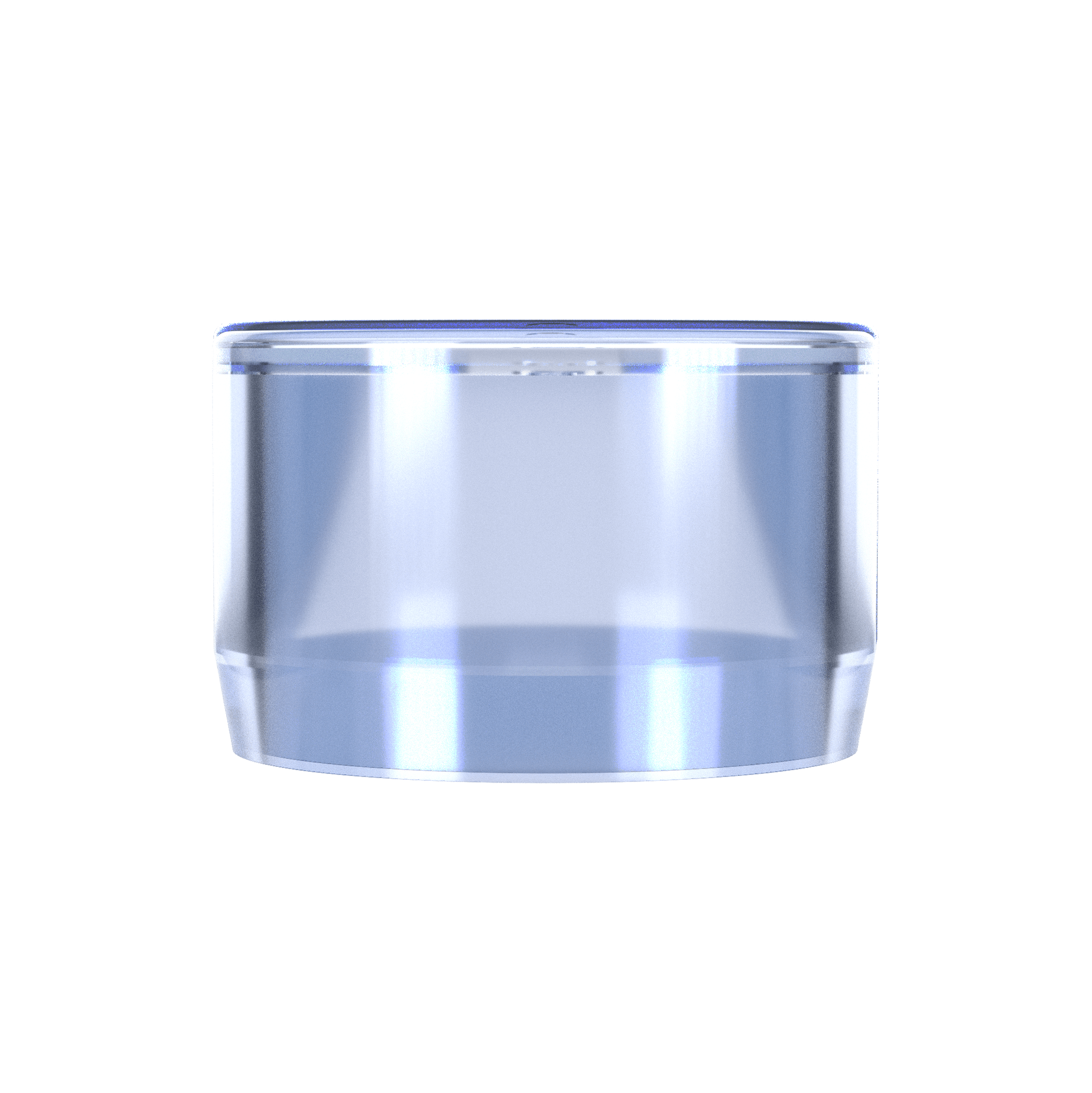 3/4 in. External Flat Furniture Grade PVC End Cap - Clear - FORMUFIT