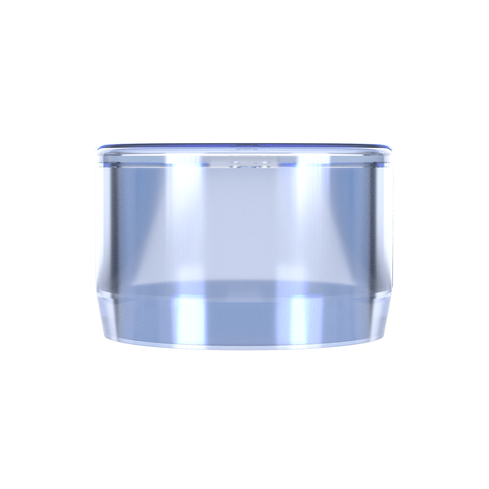 3/4 in. External Flat PVC End Cap, Furniture Grade - Clear External Cap - FORMUFIT
