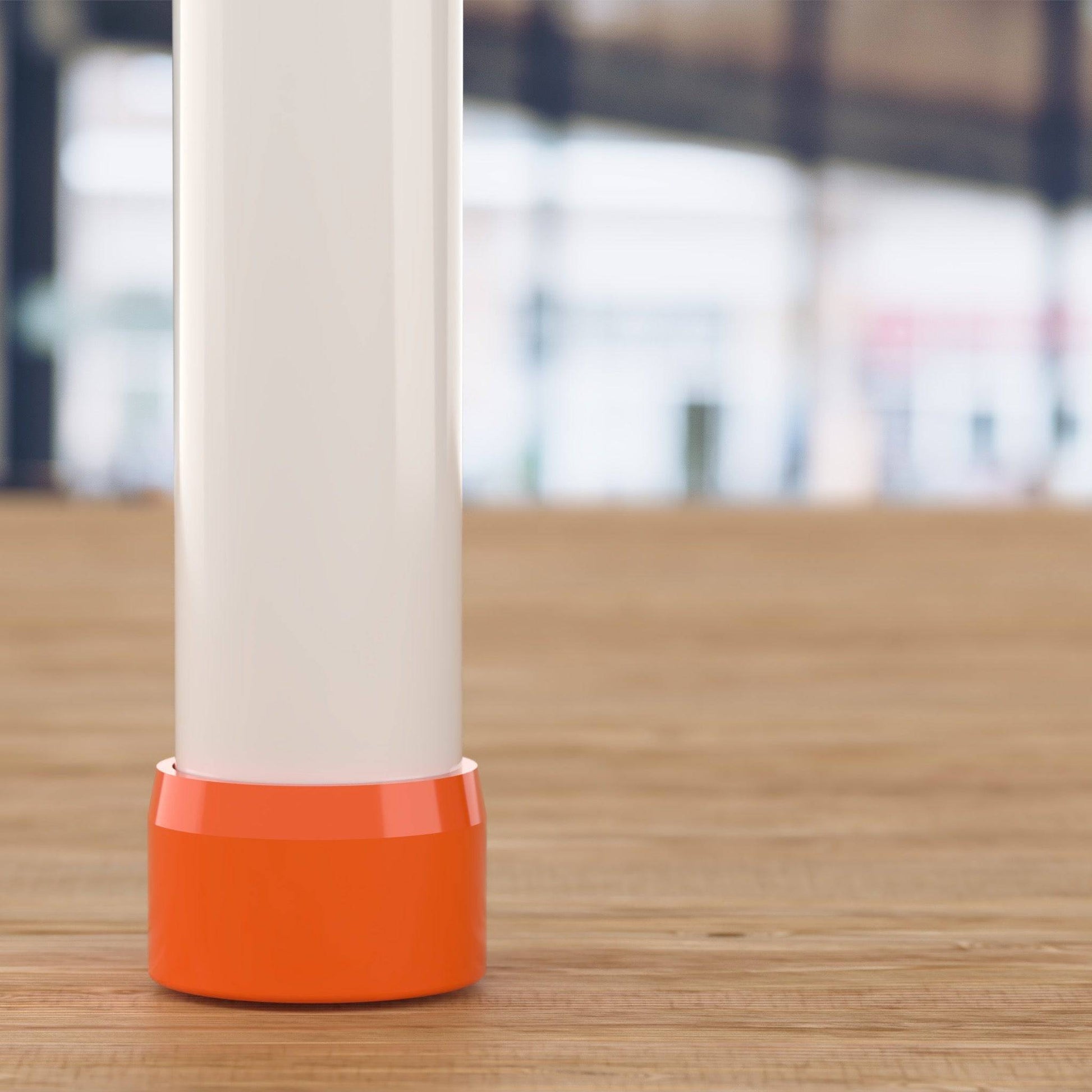 3/4 in. External Flat Furniture Grade PVC End Cap - Orange - FORMUFIT