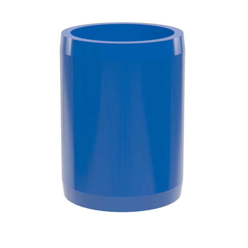 Load image into Gallery viewer, 1-1/2 in. External Furniture Grade PVC Coupling - Blue - FORMUFIT
