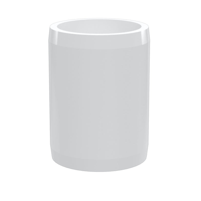 Load image into Gallery viewer, 1-1/2 in. External Furniture Grade PVC Coupling - White - FORMUFIT
