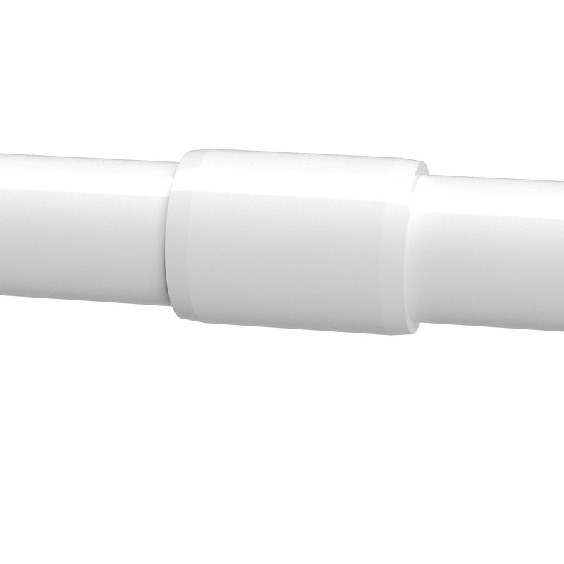 Load image into Gallery viewer, 1-1/4 in. External Furniture Grade PVC Coupling - White - FORMUFIT
