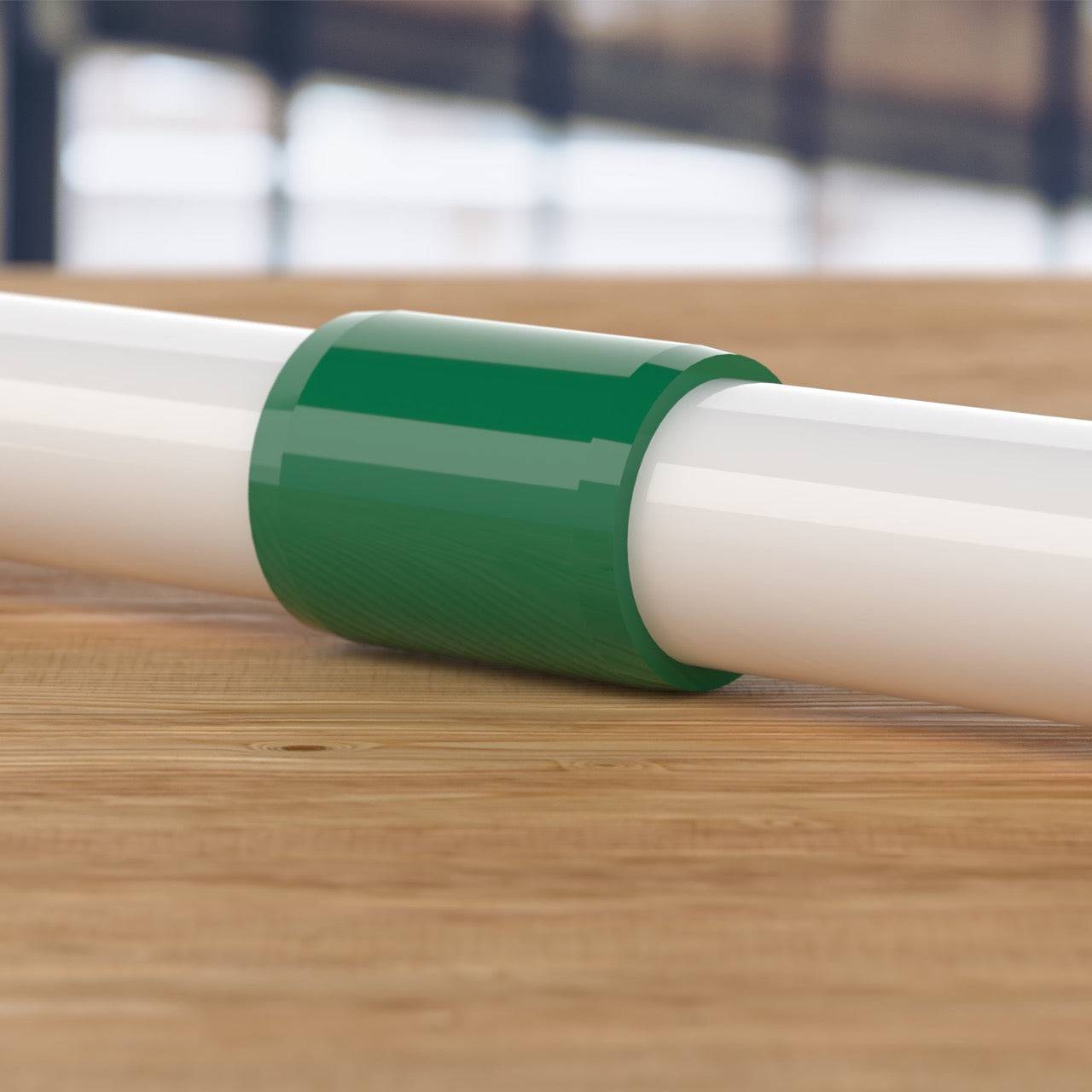 1/2 in. External PVC Coupler, Furniture Grade - Green External Coupling - FORMUFIT