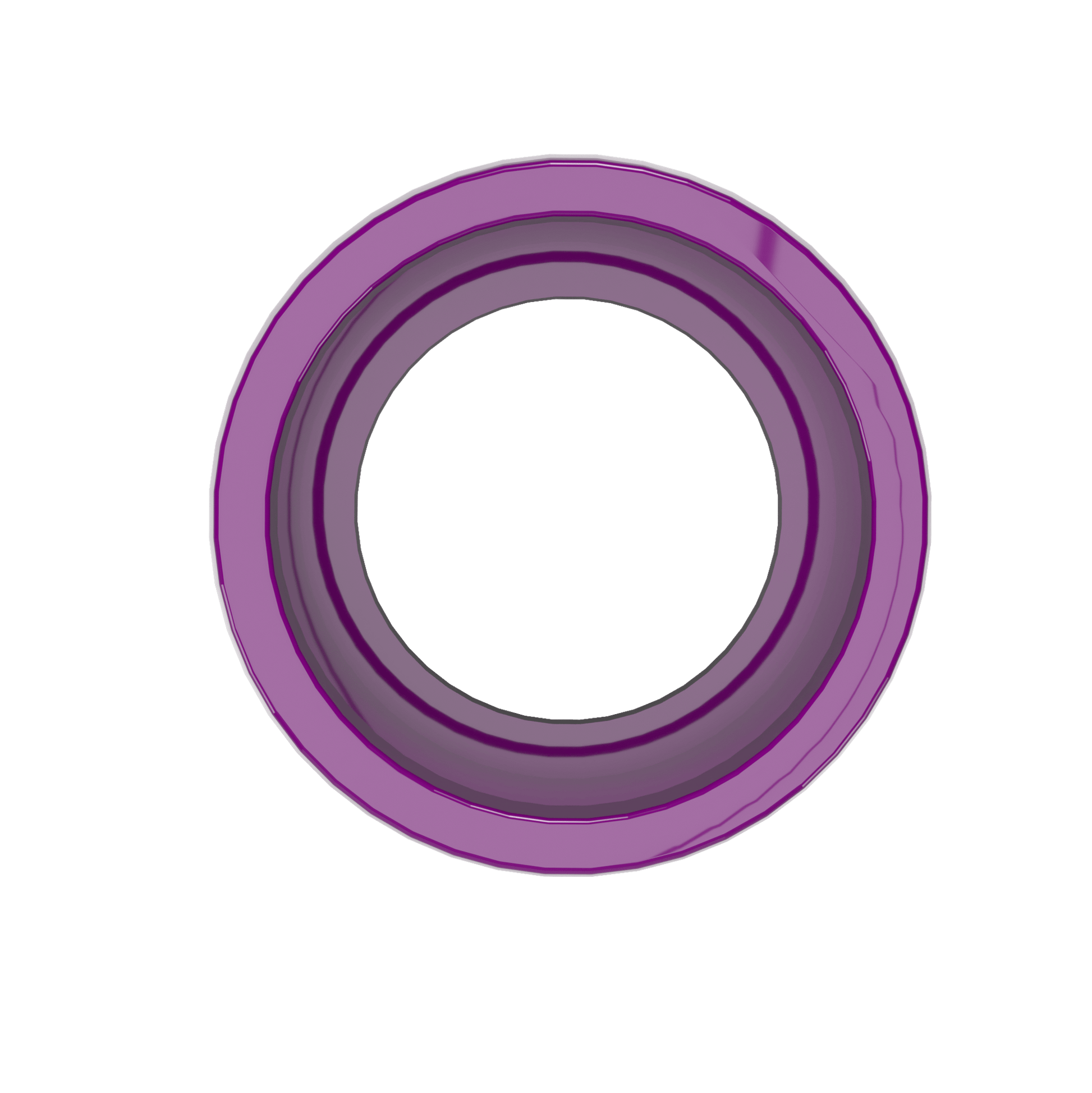 1/2 in. External Furniture Grade PVC Coupling - Purple - FORMUFIT