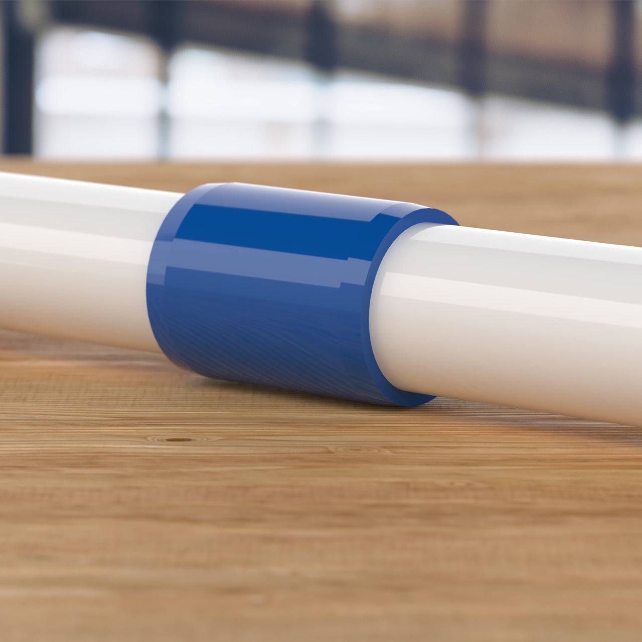 1 in. External PVC Coupler, Furniture Grade - Blue External Coupling - FORMUFIT
