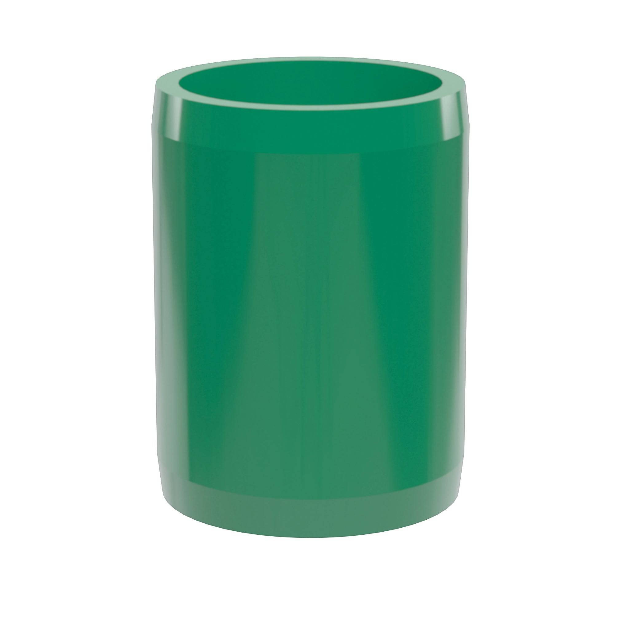 1 in. External PVC Coupler, Furniture Grade - Green External Coupling - FORMUFIT