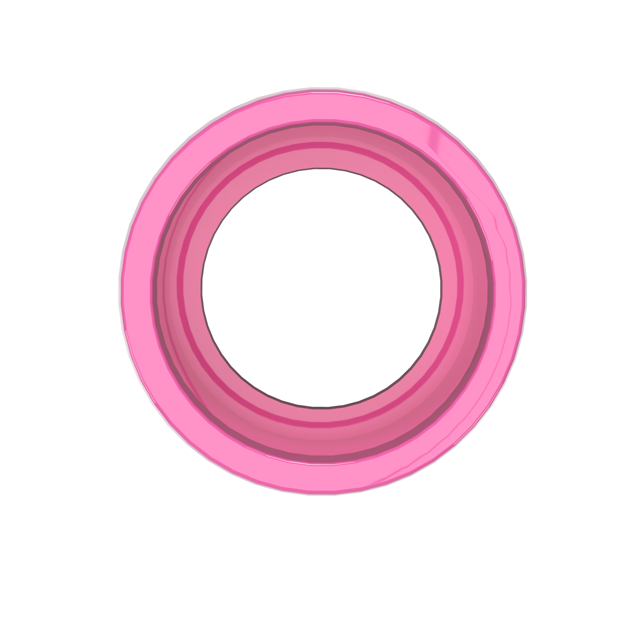 2 in. External PVC Coupler, Furniture Grade - Pink External Coupling - FORMUFIT