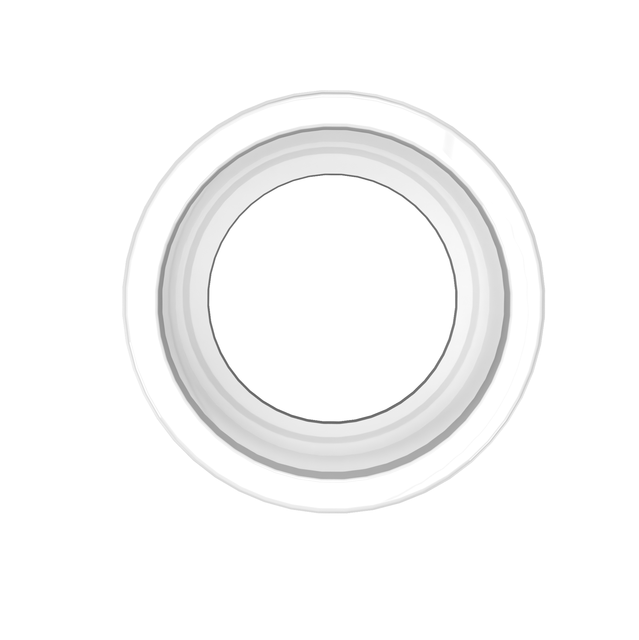 3/4 in. External PVC Coupler, Furniture Grade - White External Coupling - FORMUFIT