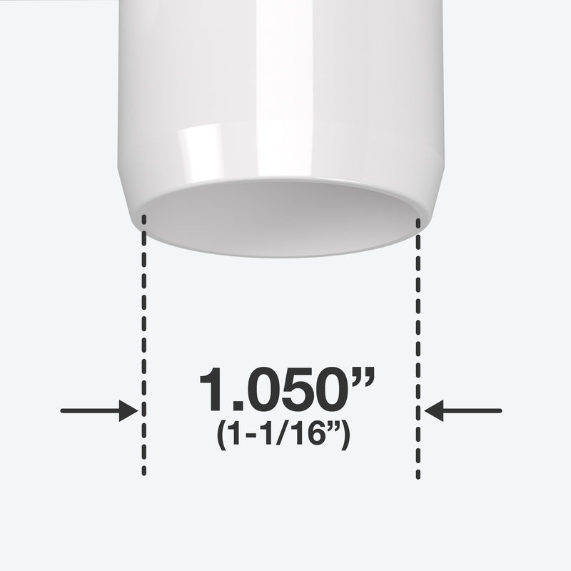 Load image into Gallery viewer, 3/4 in. External Furniture Grade PVC Coupling - White - FORMUFIT
