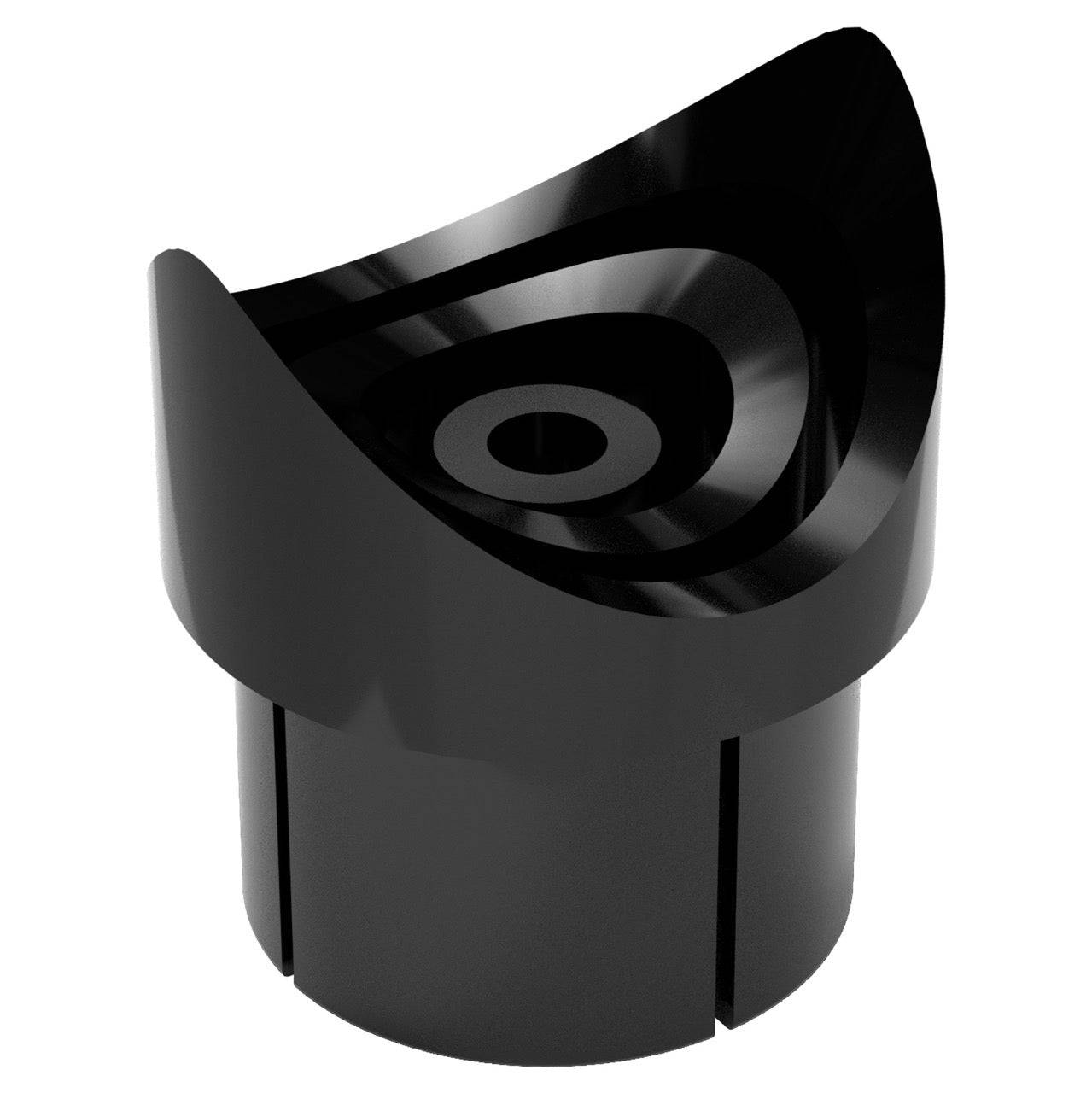 1-1/4 in. Fishmouth Furniture Grade PVC Adapter - Black - FORMUFIT