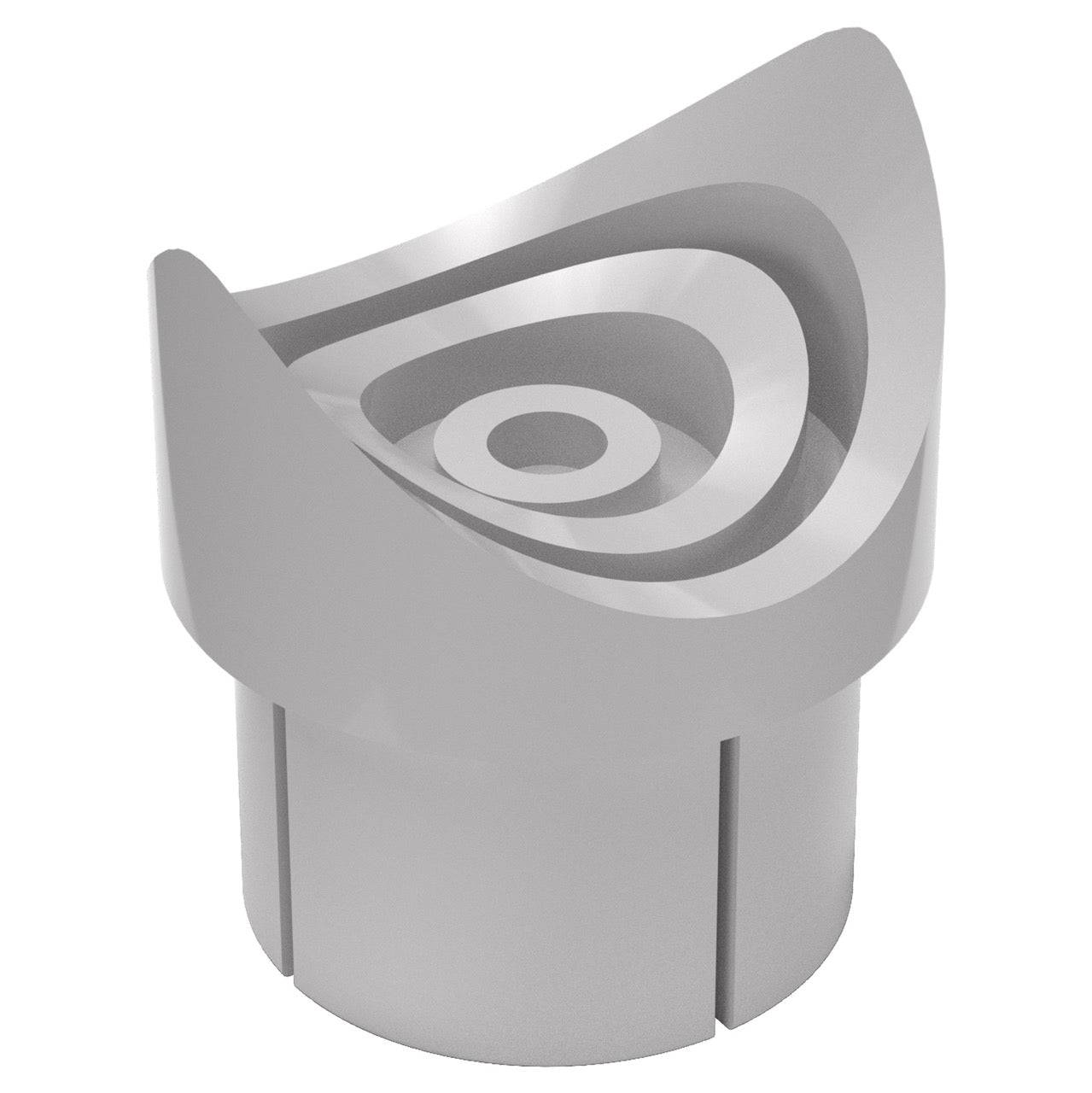 1-1/4 in. Fishmouth Furniture Grade PVC Adapter - Gray - FORMUFIT