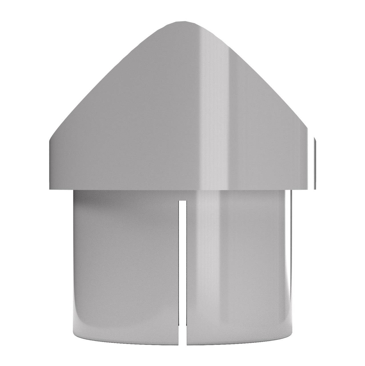 1-1/4 in. Fishmouth Furniture Grade PVC Adapter - Gray - FORMUFIT