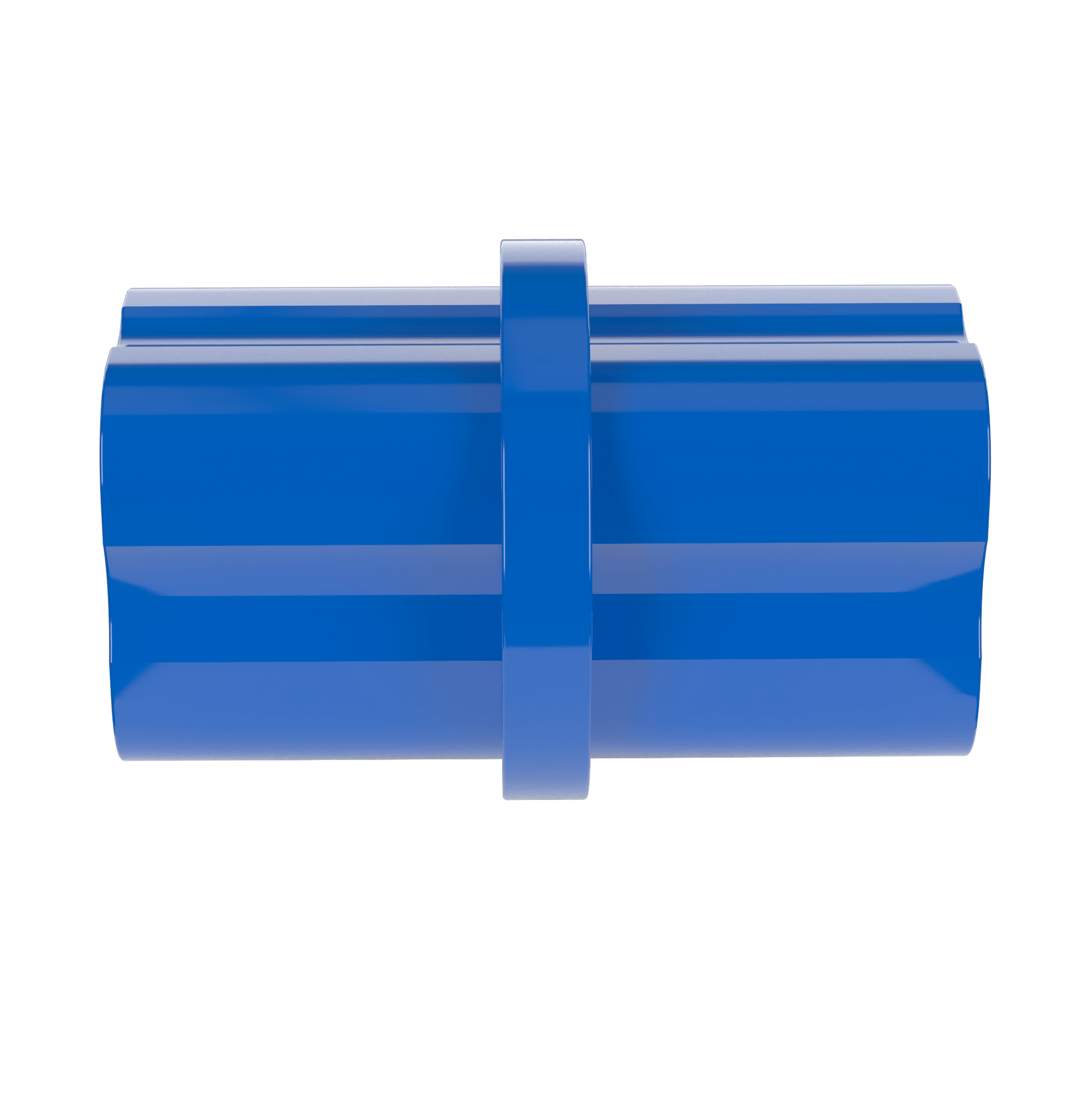 1/2 in. Internal PVC Coupler, Furniture Grade - Blue Internal Coupling - FORMUFIT