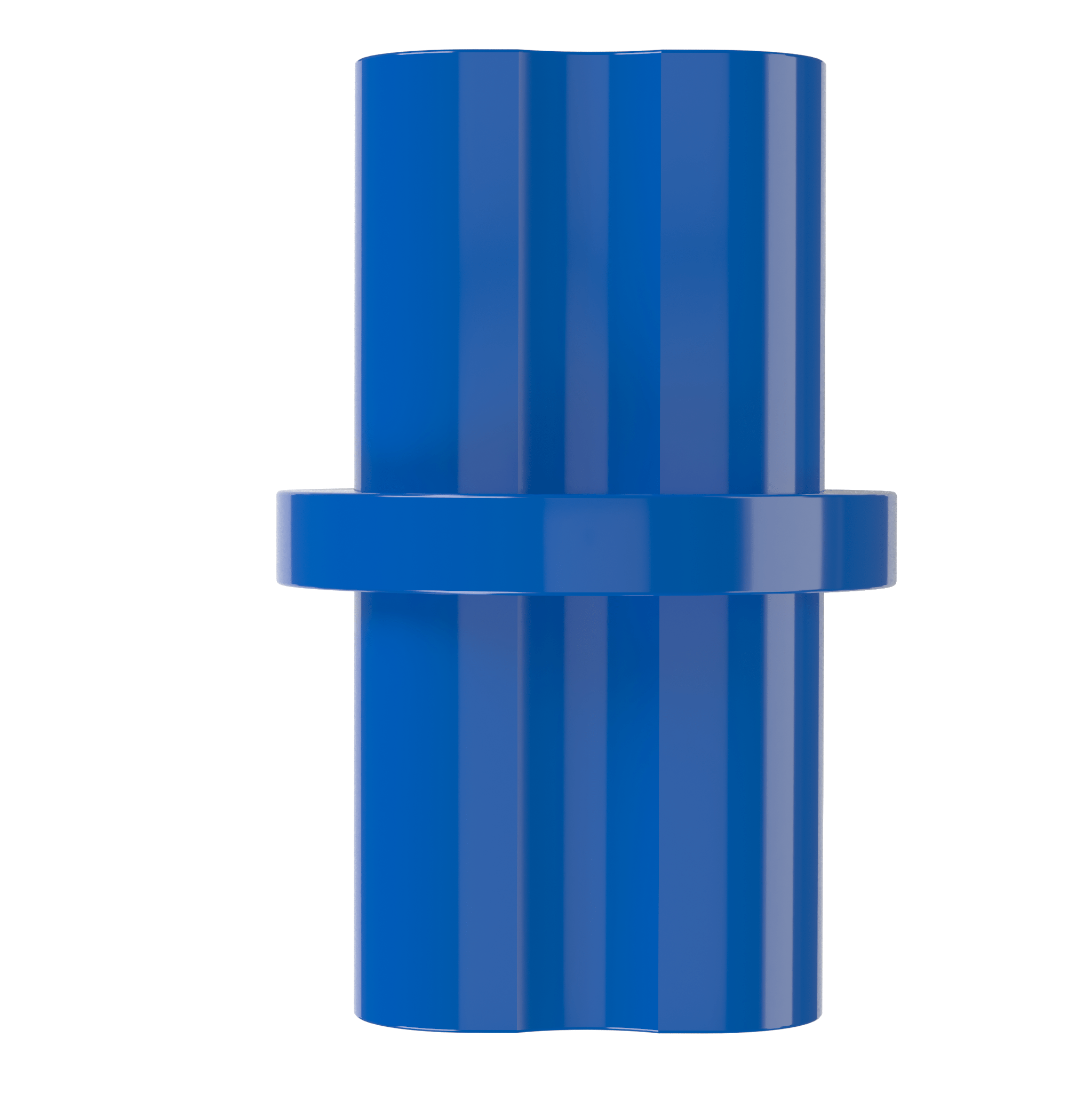 1/2 in. Internal PVC Coupler, Furniture Grade - Blue Internal Coupling - FORMUFIT