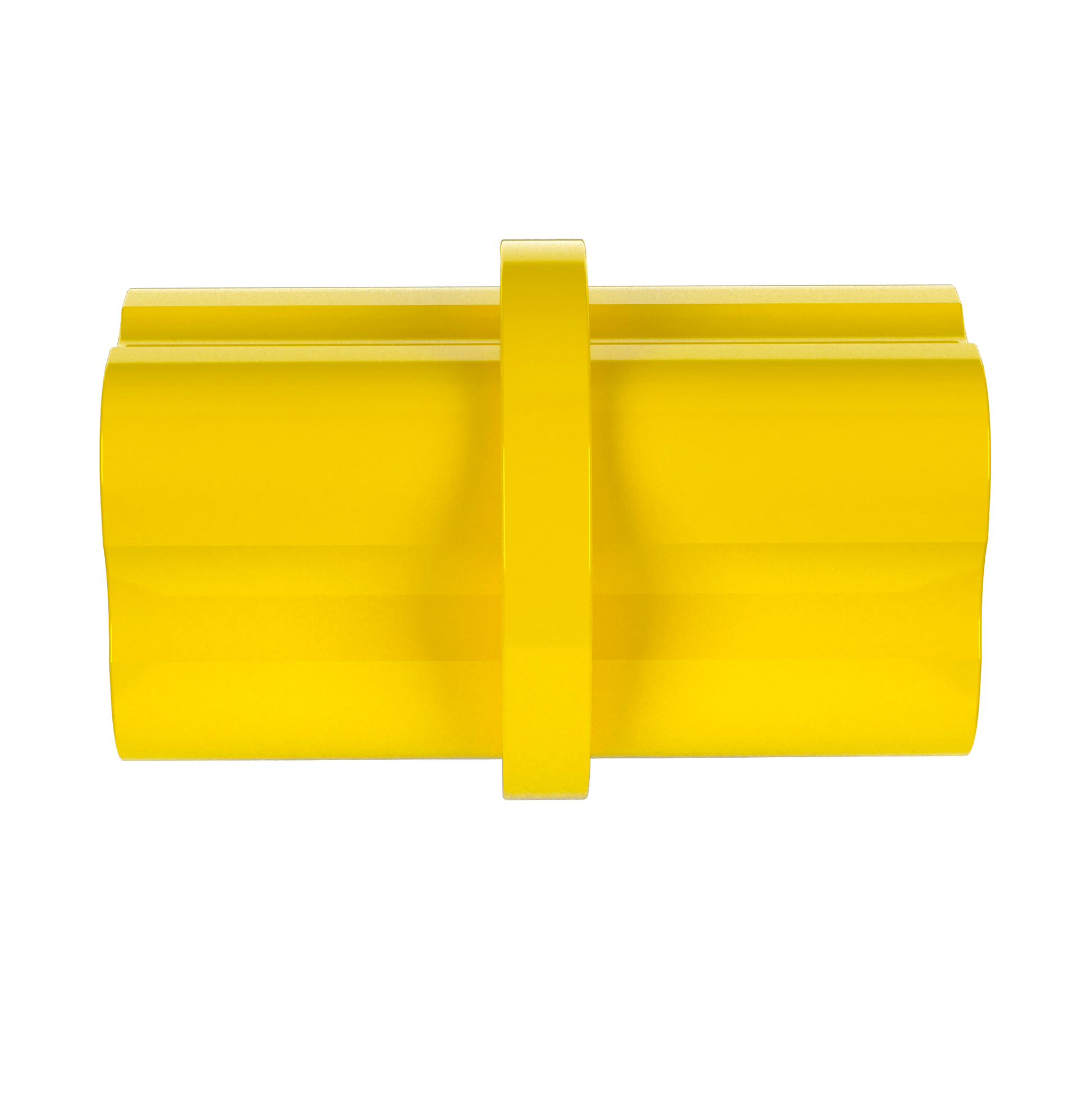 1/2 in. Internal PVC Coupler, Furniture Grade - Yellow Internal Coupling - FORMUFIT