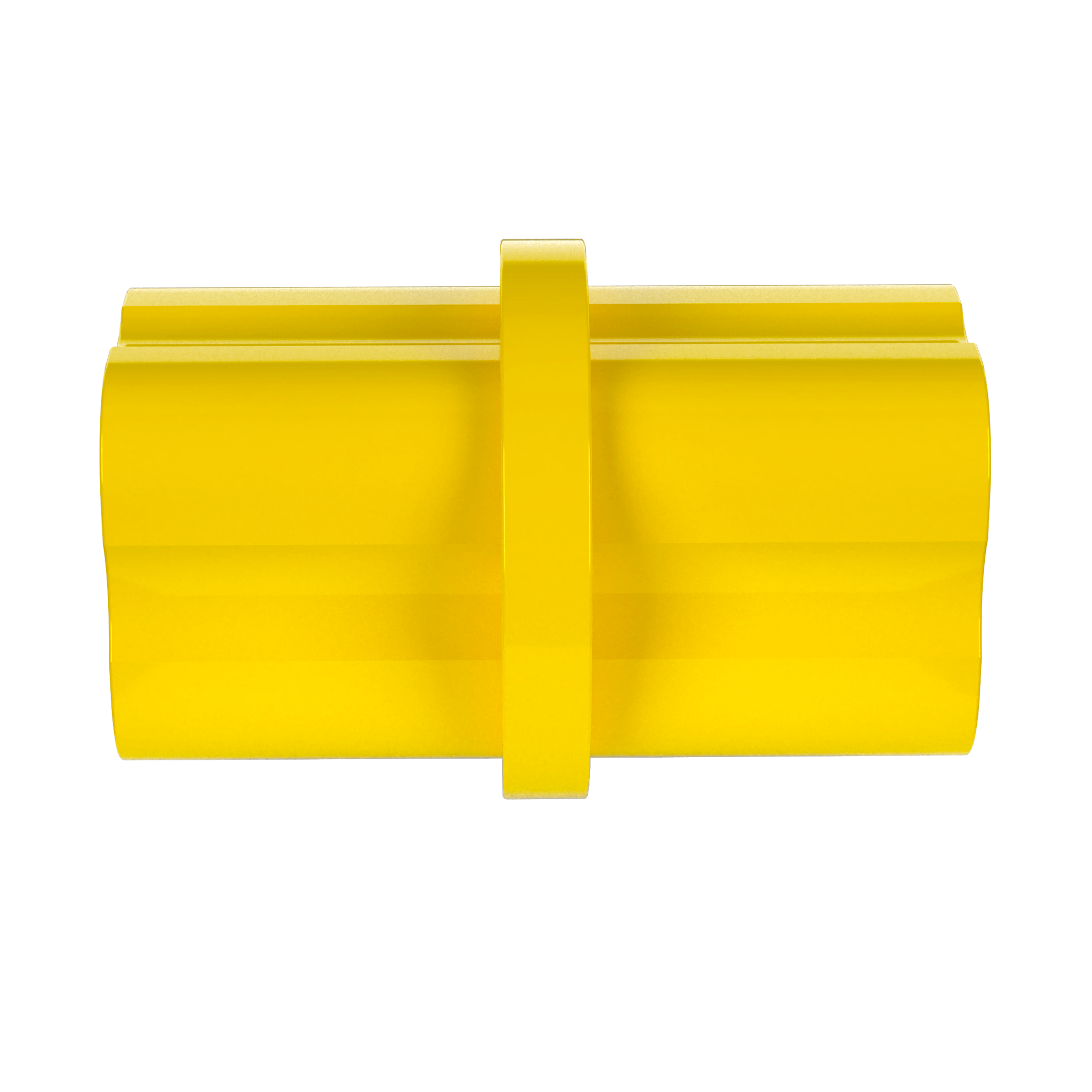 1/2 in. Internal PVC Coupler, Furniture Grade - Yellow Internal Coupling - FORMUFIT