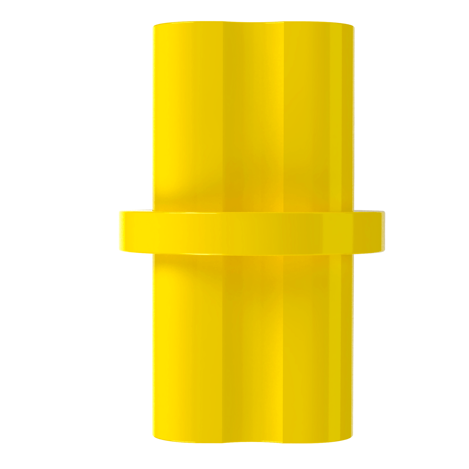 1/2 in. Internal PVC Coupler, Furniture Grade - Yellow Internal Coupling - FORMUFIT