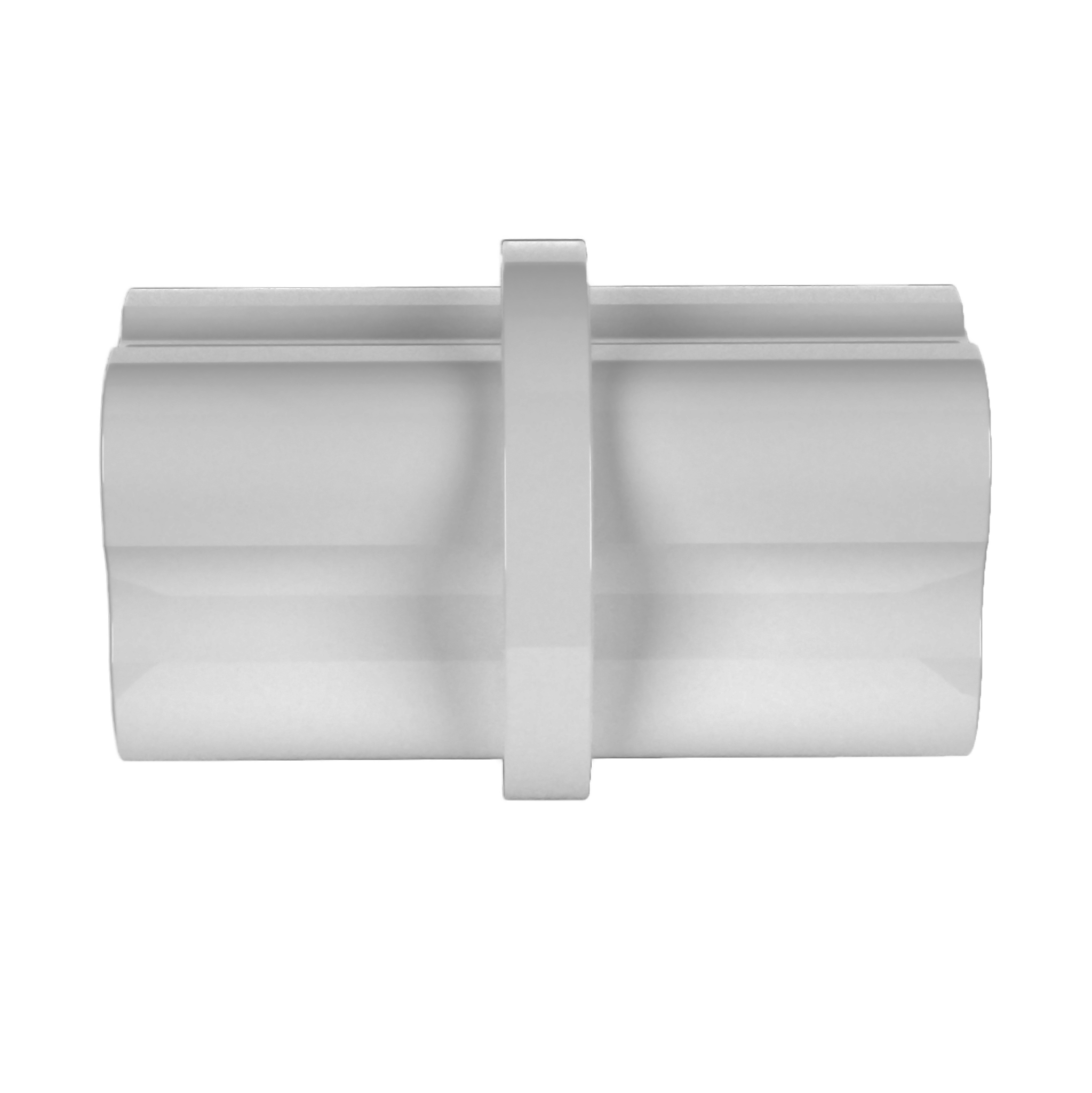 3/4 in. Internal PVC Coupler, Furniture Grade - Gray Internal Coupling - FORMUFIT