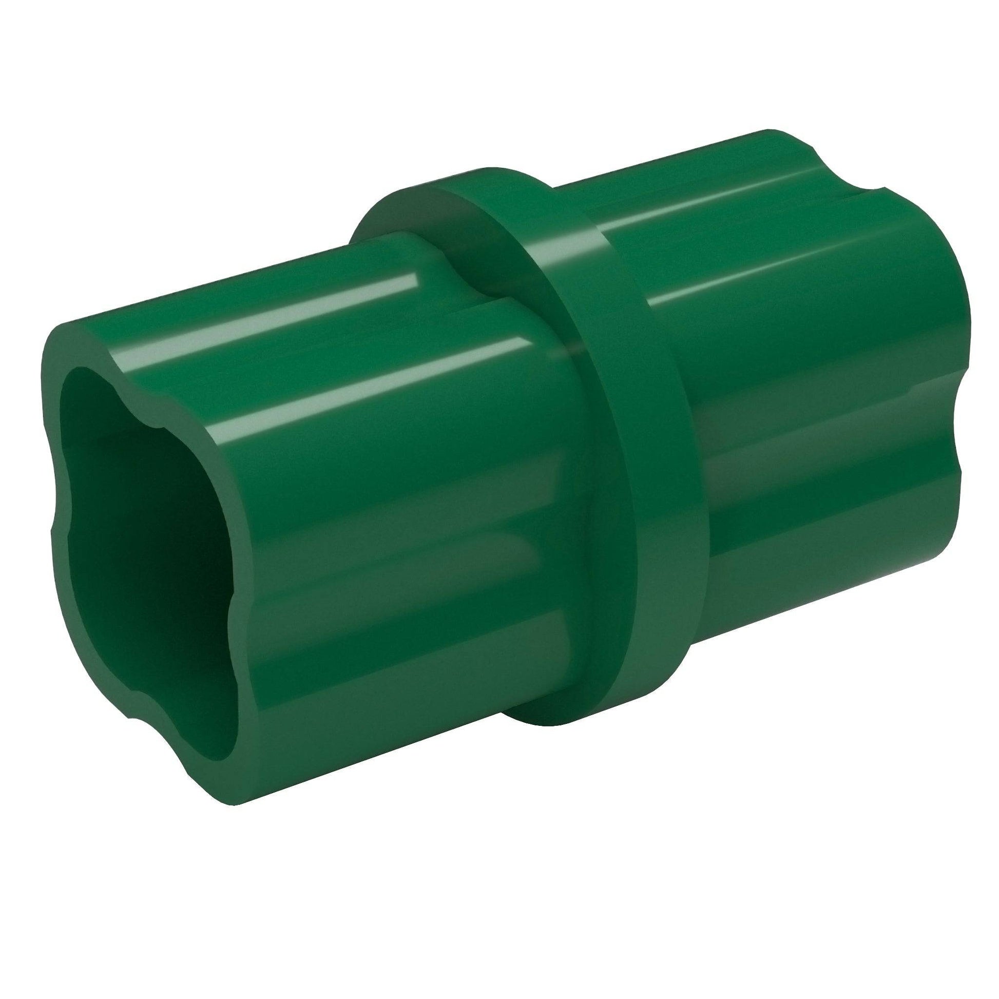 3/4 in. Internal PVC Coupler, Furniture Grade - Green Internal Coupling - FORMUFIT