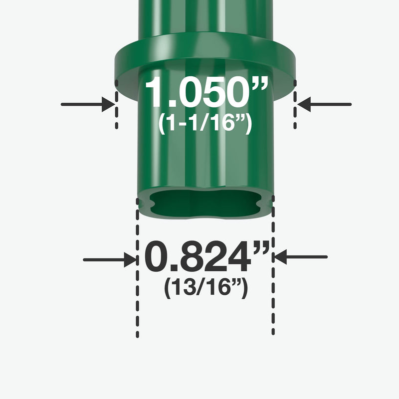 Load image into Gallery viewer, 3/4 in. Internal Furniture Grade PVC Coupling - Green - FORMUFIT
