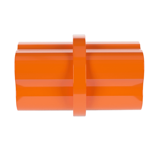 3/4 in. Internal Furniture Grade PVC Coupling - Orange - FORMUFIT