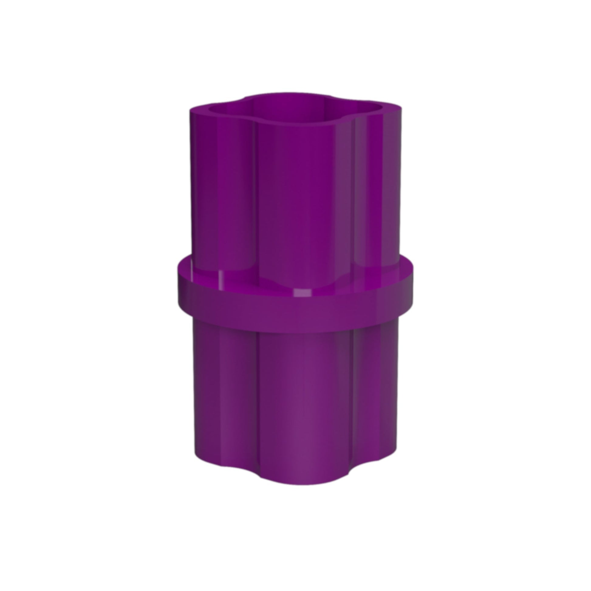 3/4 in. Internal PVC Coupler, Furniture Grade - Purple Internal Coupling - FORMUFIT