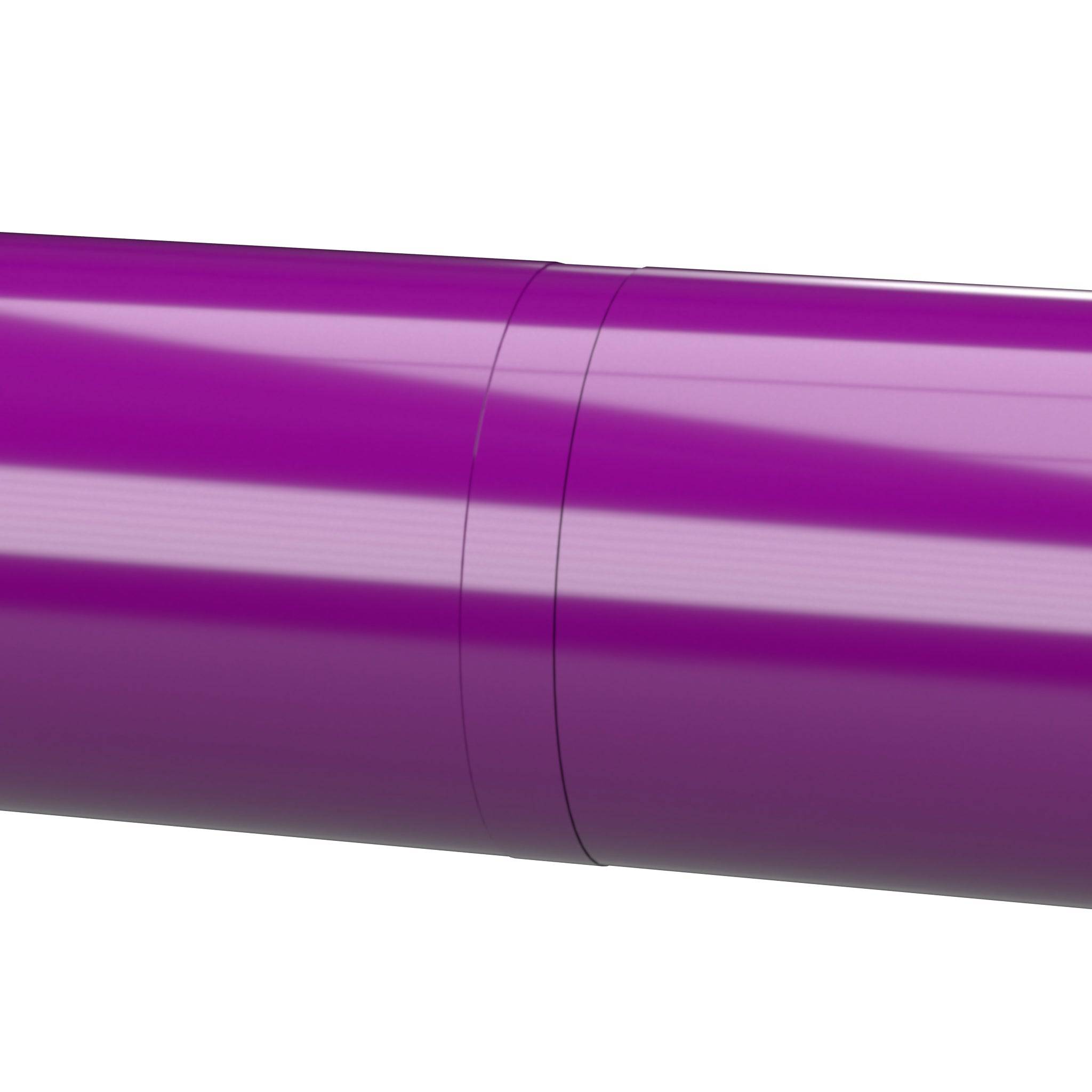 3/4 in. Internal PVC Coupler, Furniture Grade - Purple Internal Coupling - FORMUFIT
