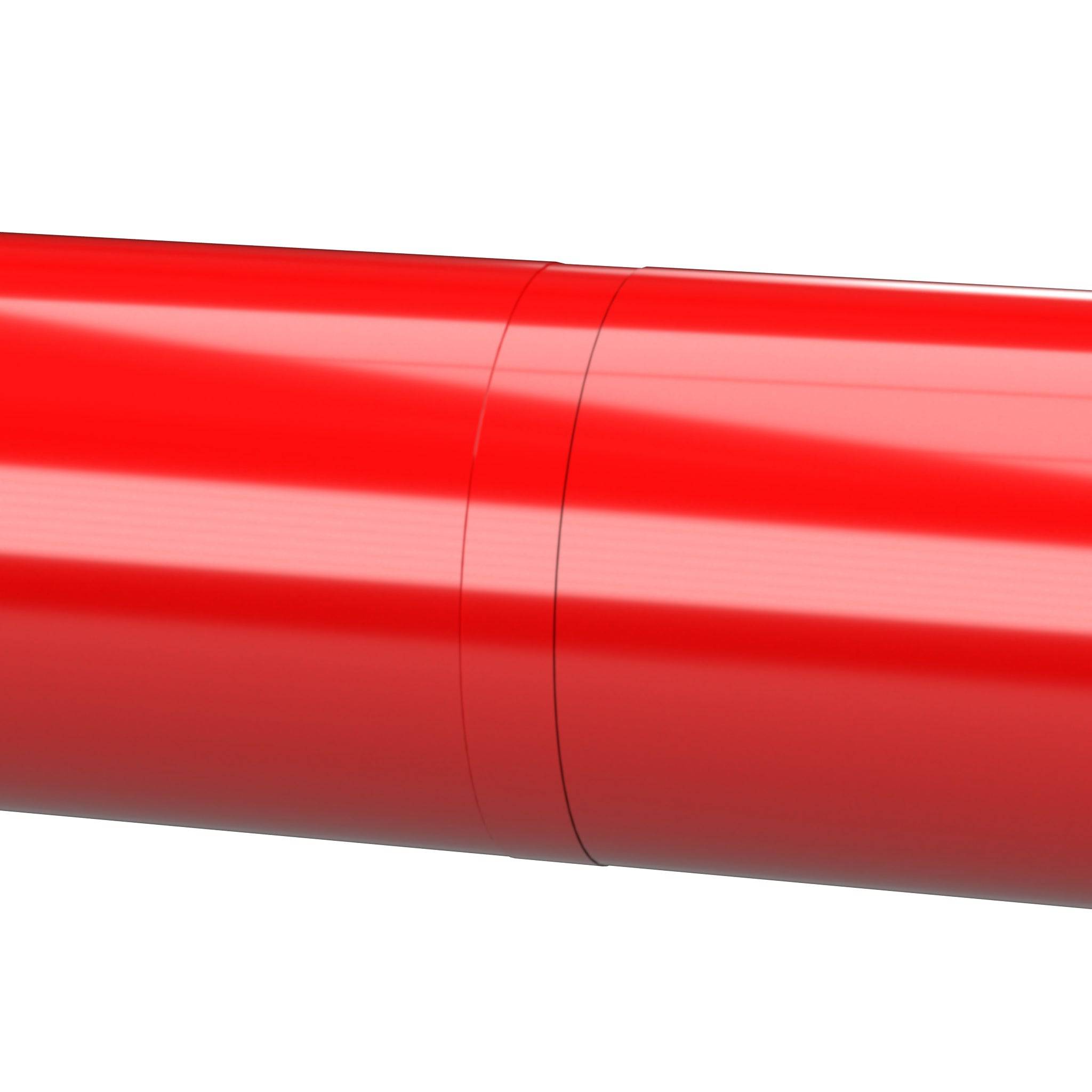 3/4 in. Internal PVC Coupler, Furniture Grade - Red Internal Coupling - FORMUFIT