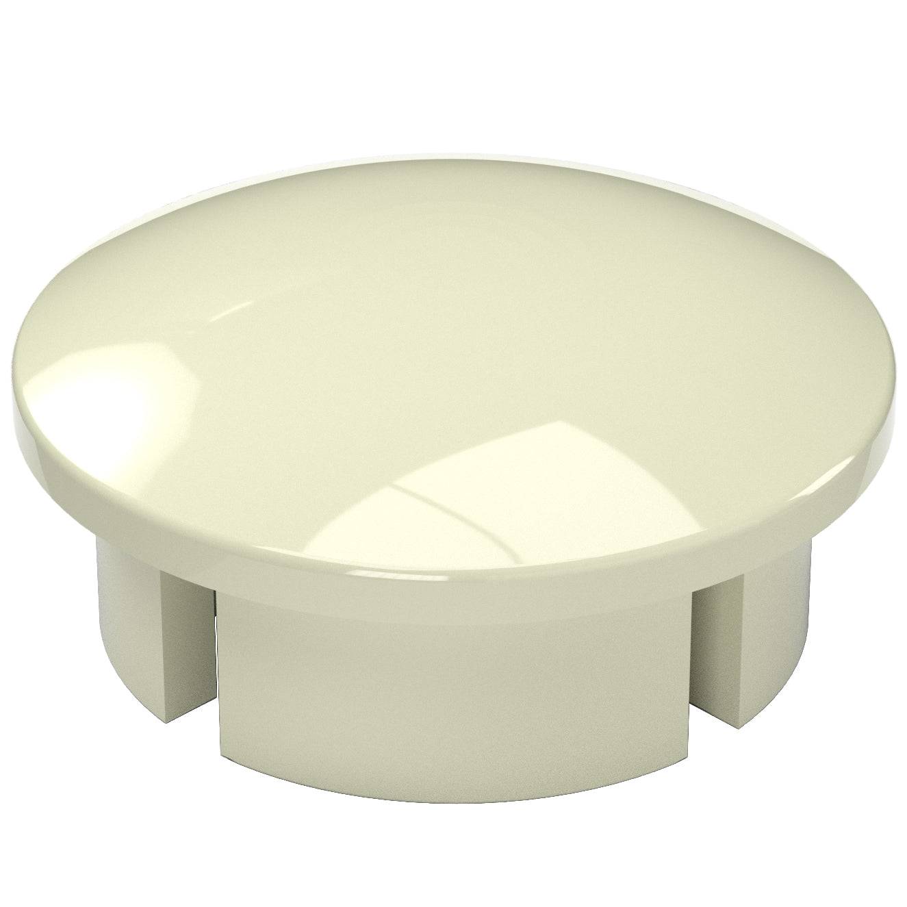Closeout - PVC Dome Cap New - 1-1 2" Dome Cap - Ivory - FORMUFIT