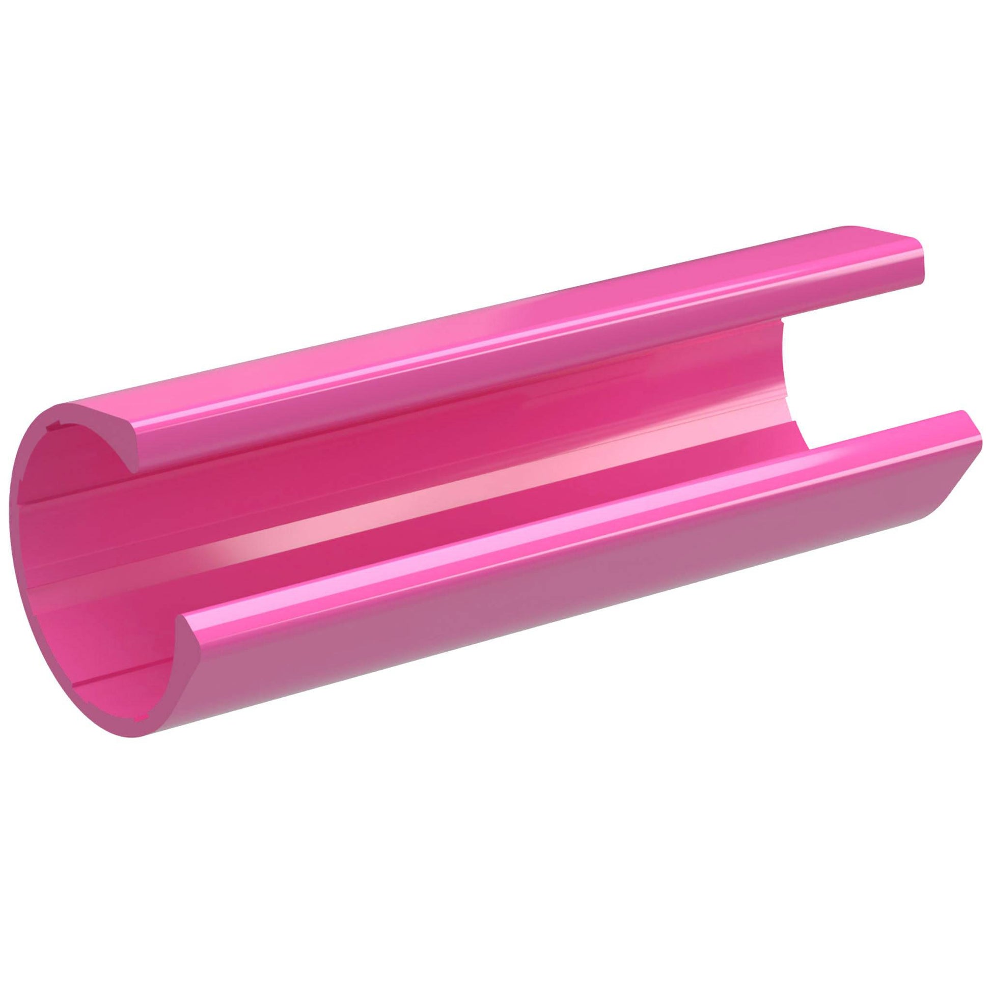 1-1/4 in. x 4 in. PipeClamp PVC Material Clamp, Furniture Grade - Pink PipeClamp - FORMUFIT